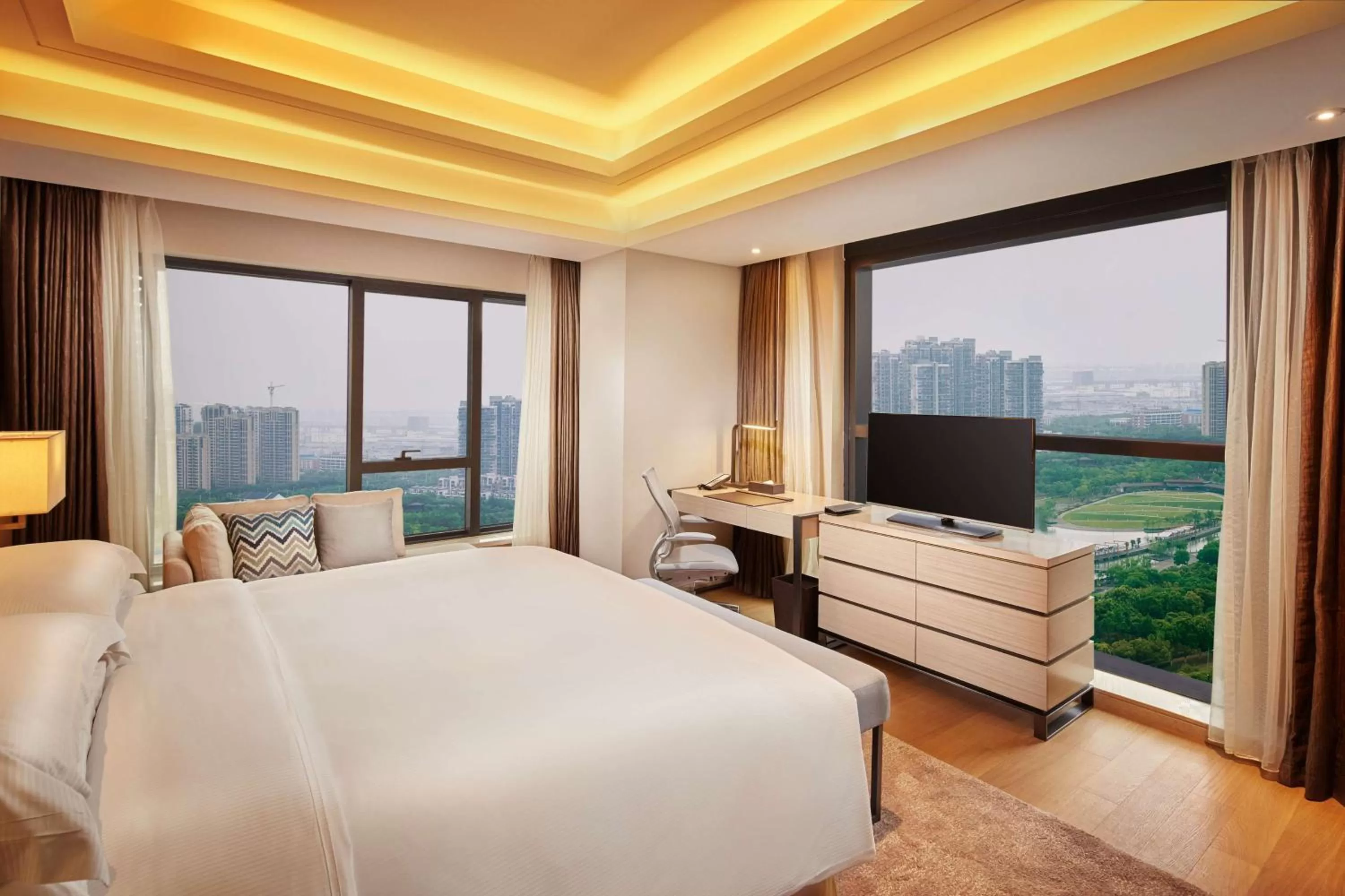 Bed in Hilton Suzhou