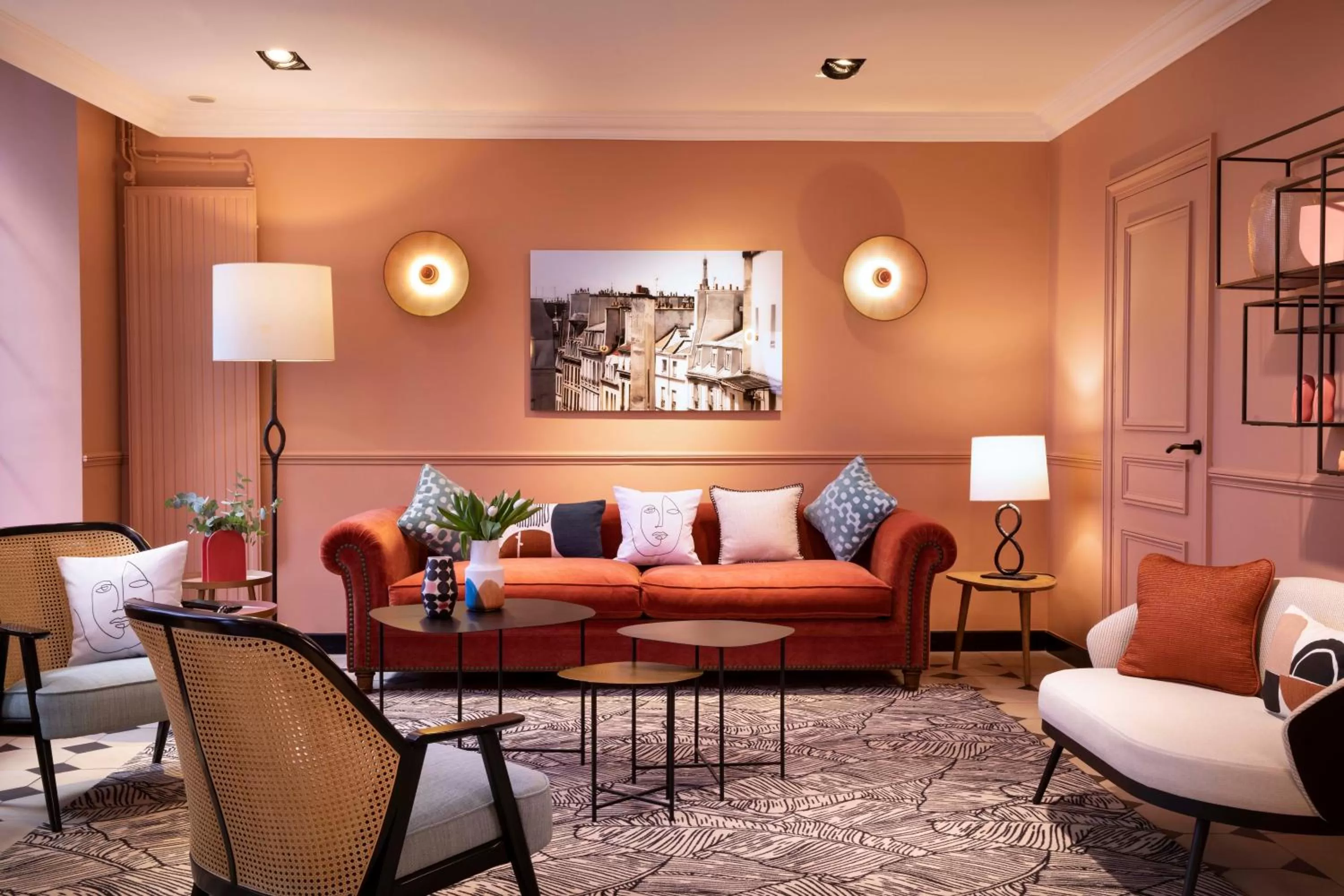 Seating area in Hotel Relais Bosquet by Malone