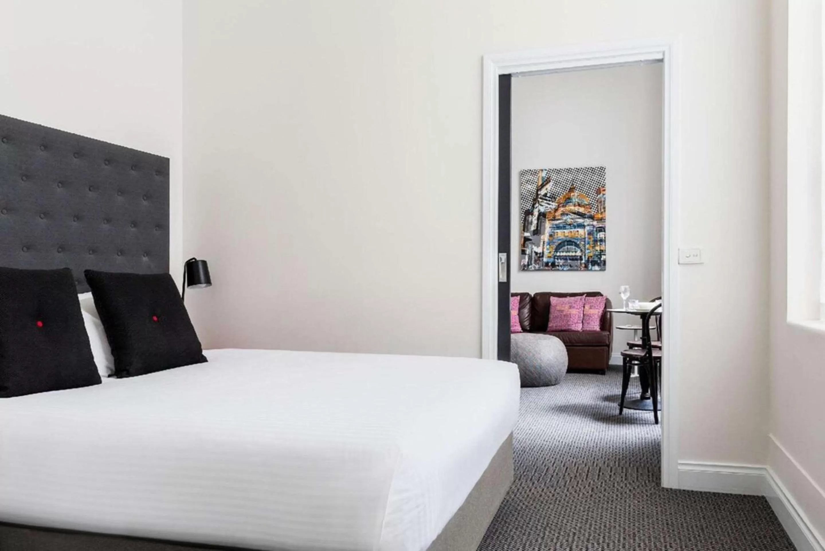 Bedroom, Bed in Quality Apartments Melbourne Central