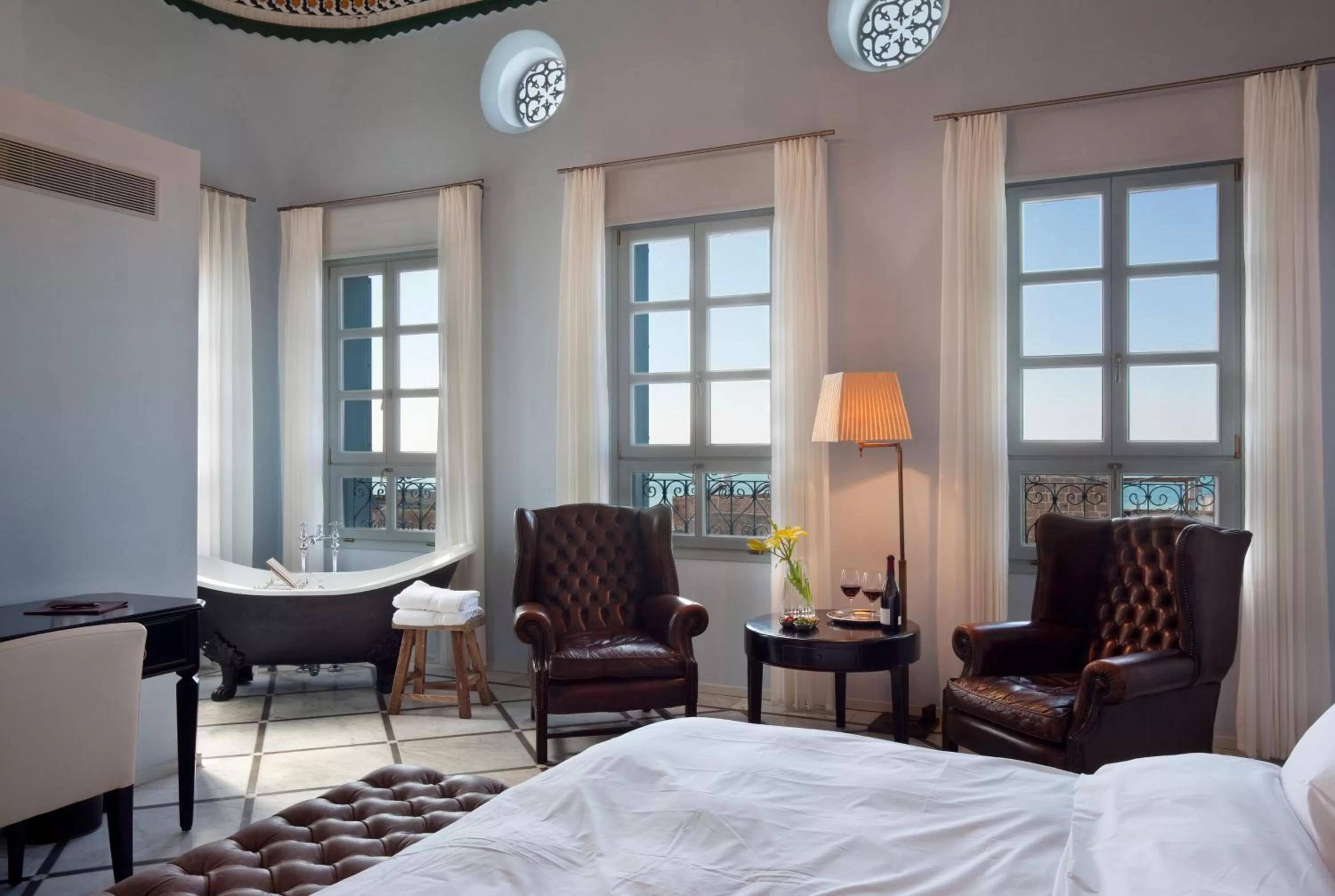 Bed in The Efendi Hotel Akko