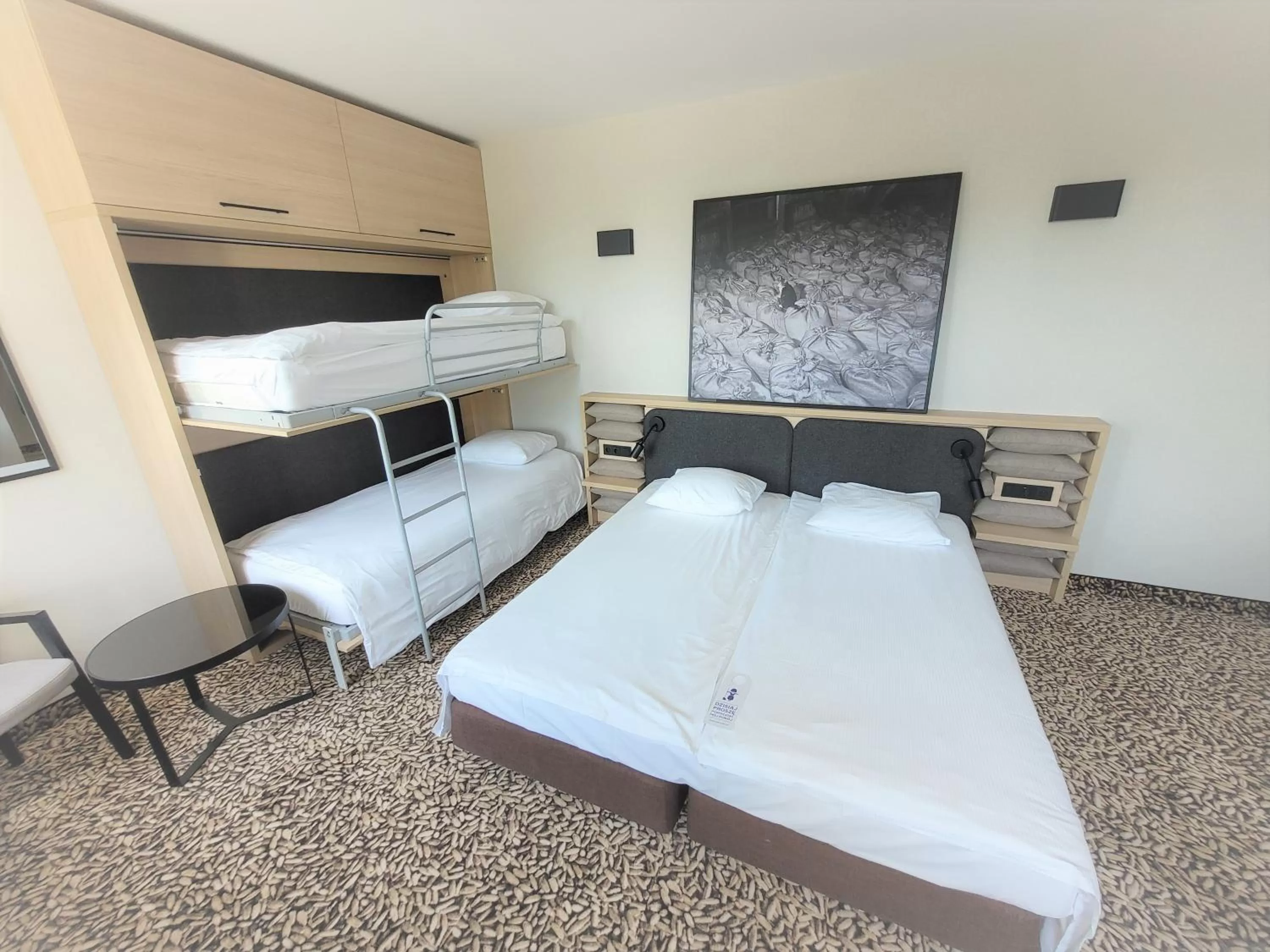 Bed in Qubus Hotel Gdańsk