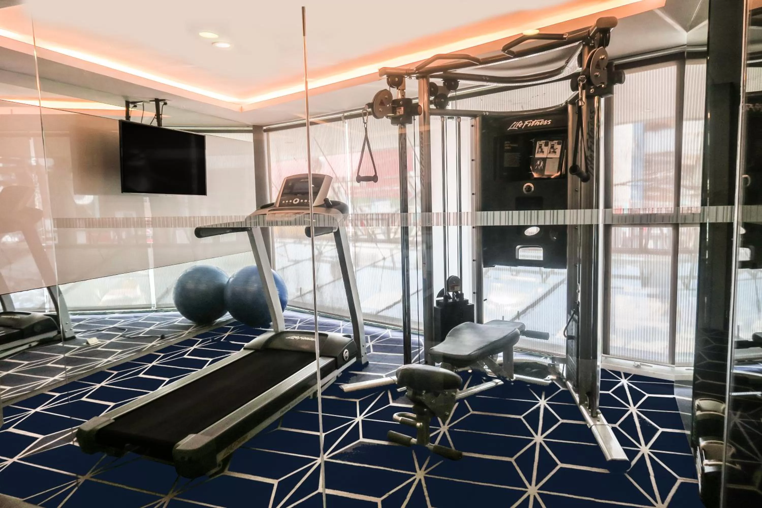 Fitness centre/facilities in Hotel XYZ