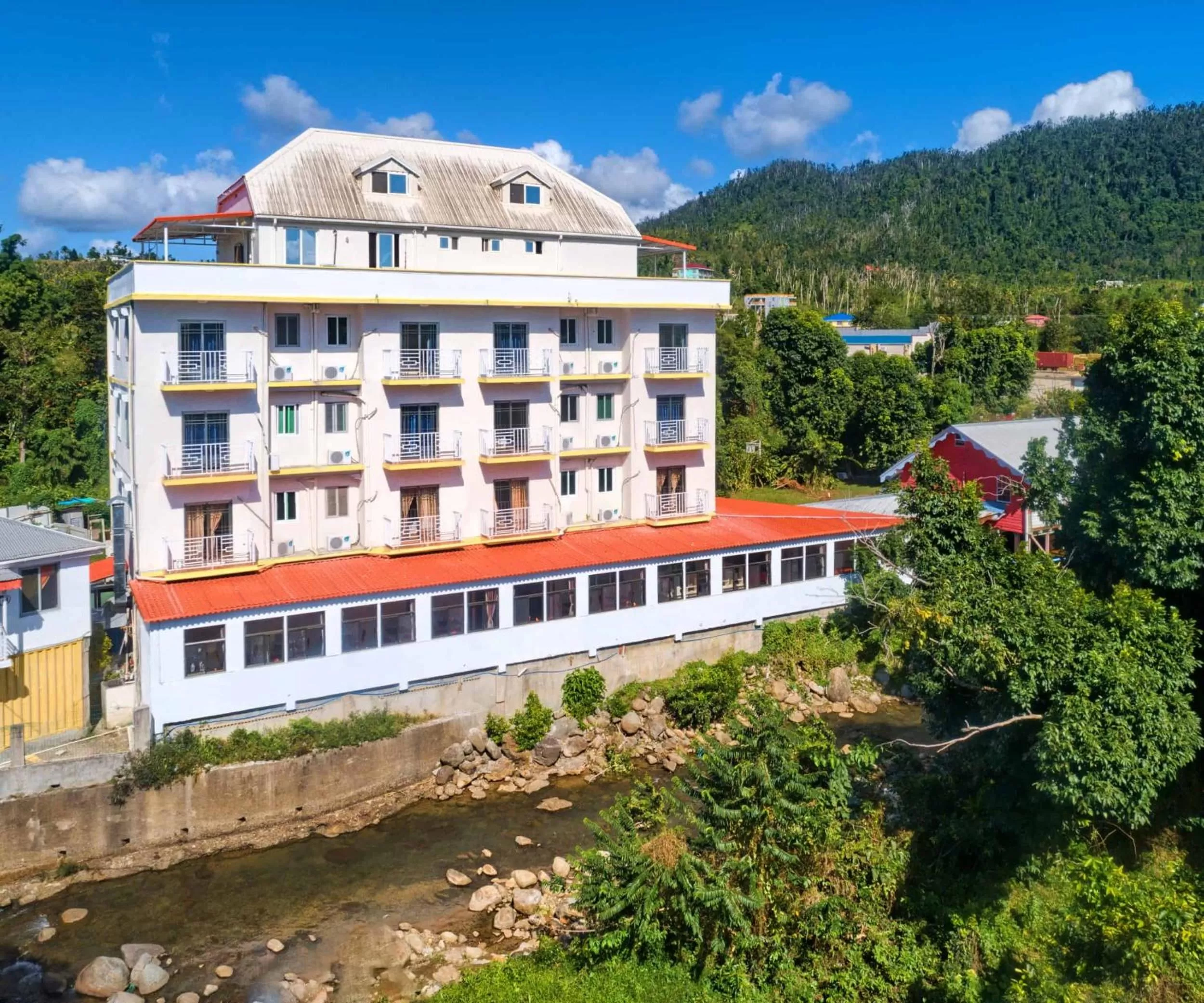 Property building in Riverside Hotel