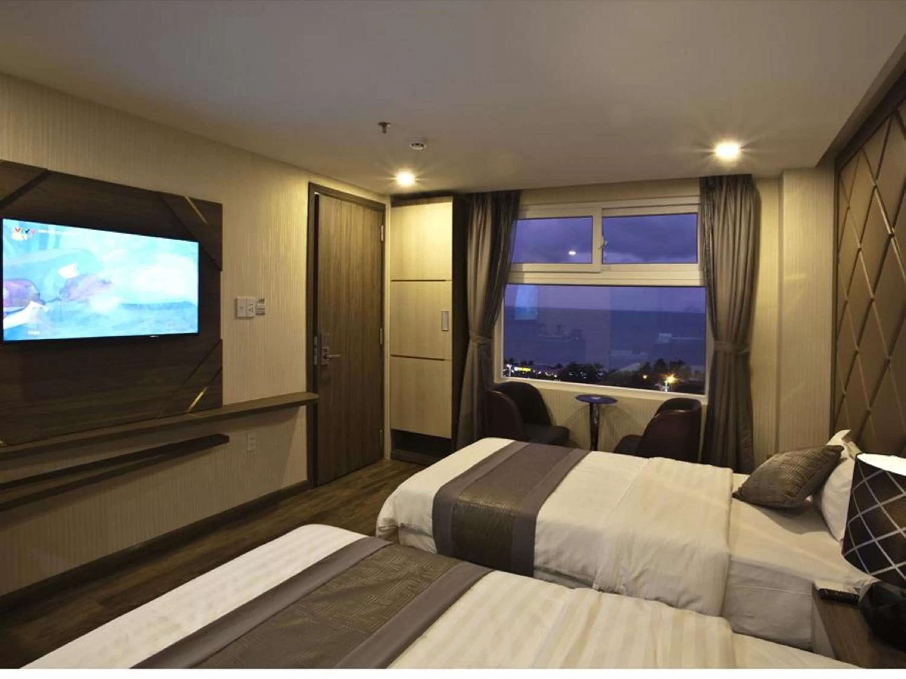 Bedroom, Bed in New Sun Hotel