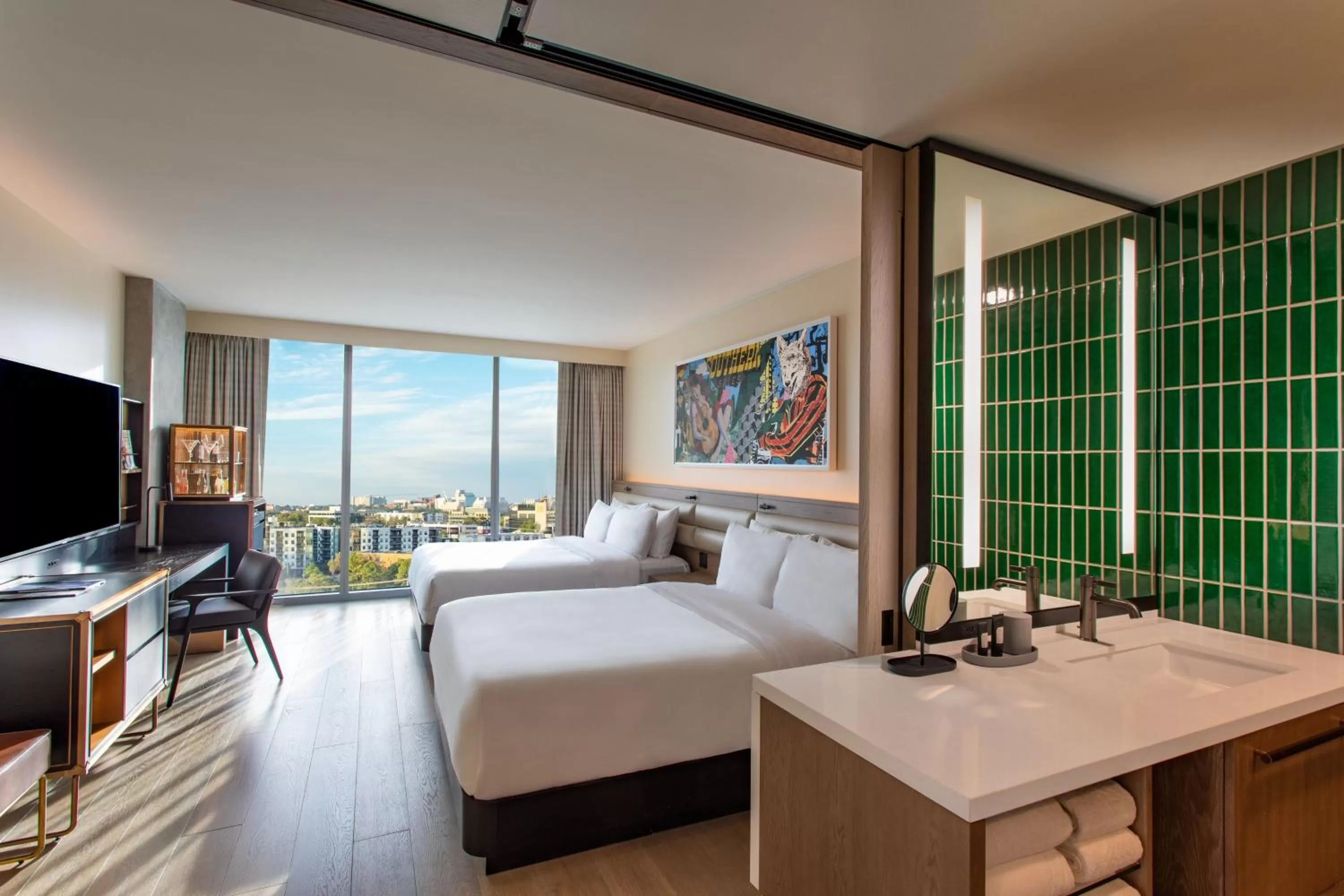 Photo of the whole room, Bed in W Nashville