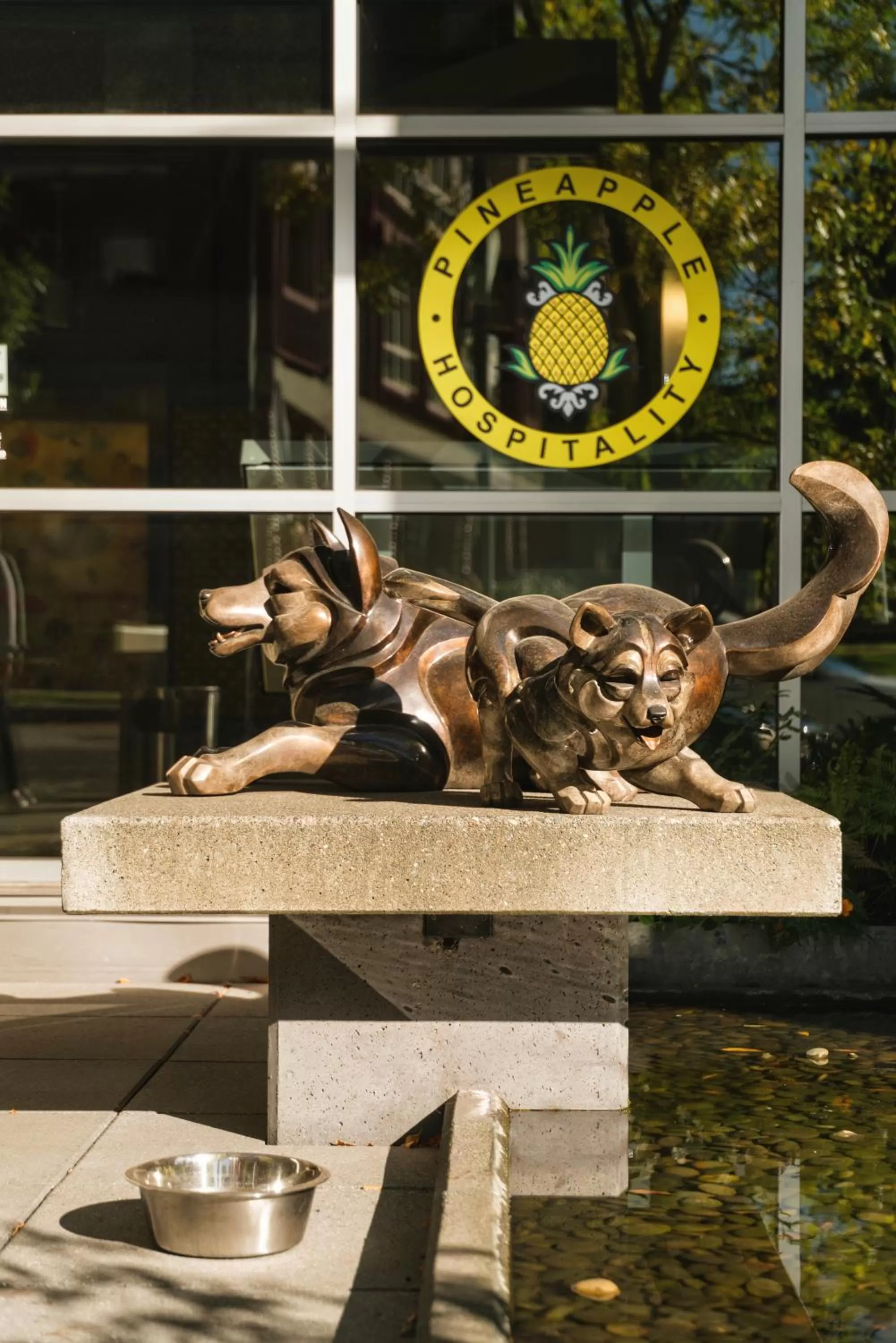 Decorative detail in Staypineapple, Watertown Hotel, University District Seattle