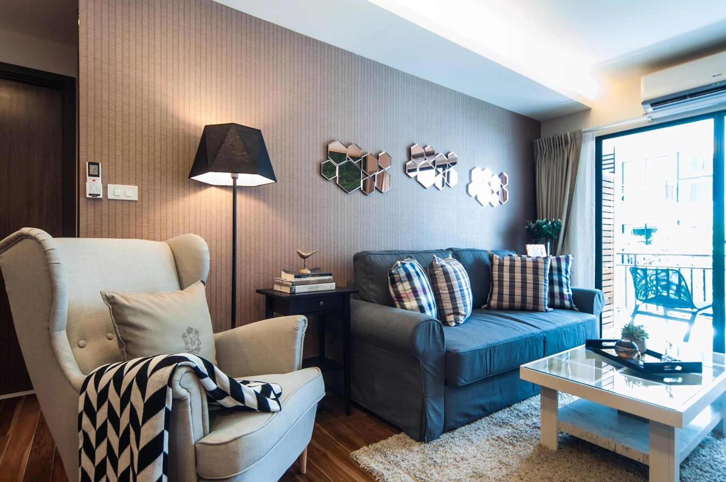 Living room in The Title KR Beach Condotel Rawai Beach