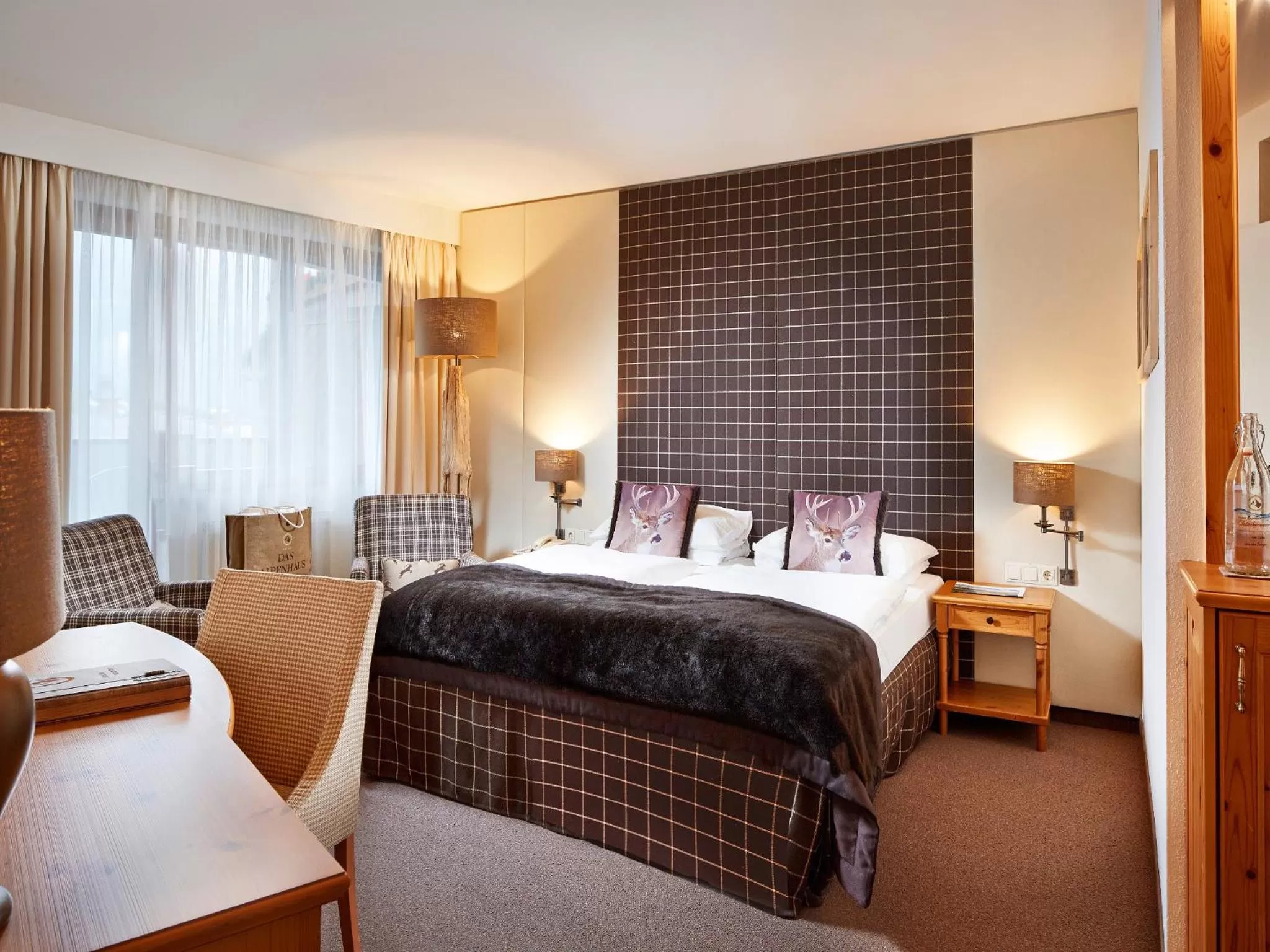 Bed in Das Alpenhaus Kaprun