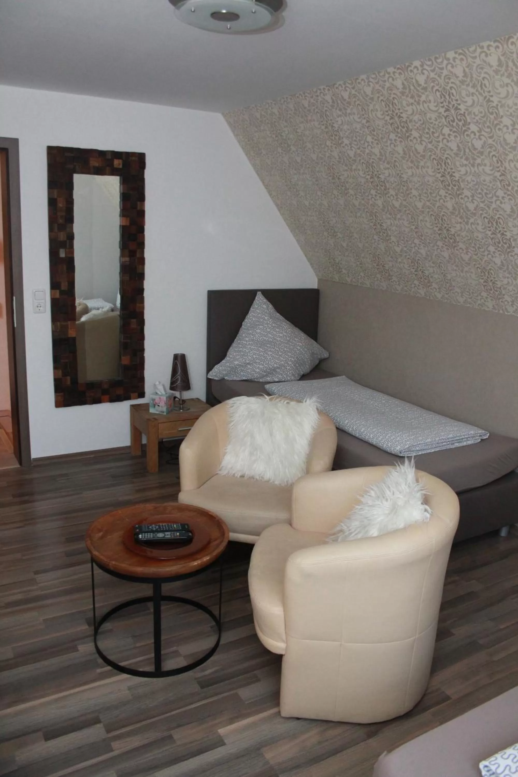 Bed in Gästehaus Chaplin