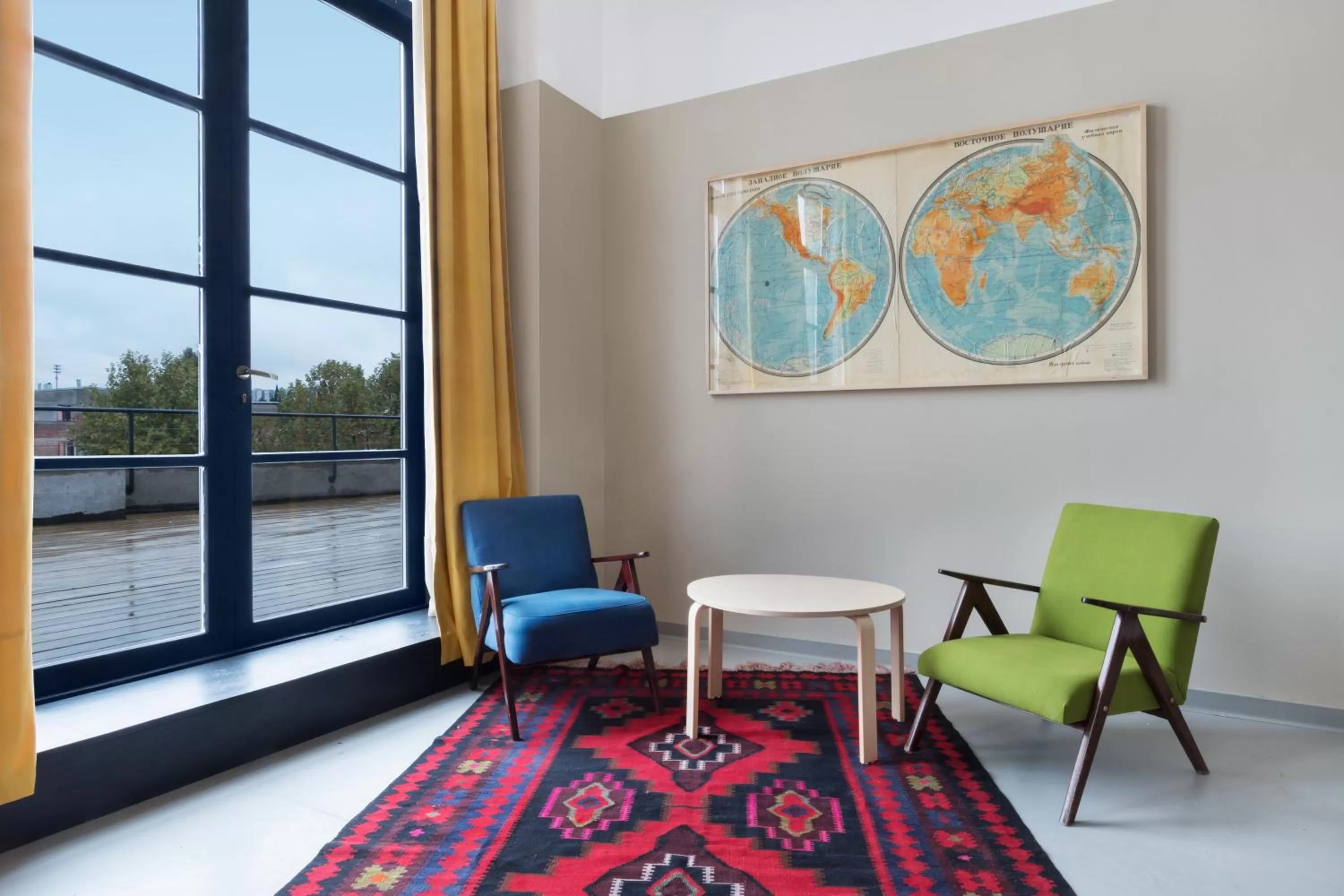 Decorative detail in Fabrika Hostel & Suites