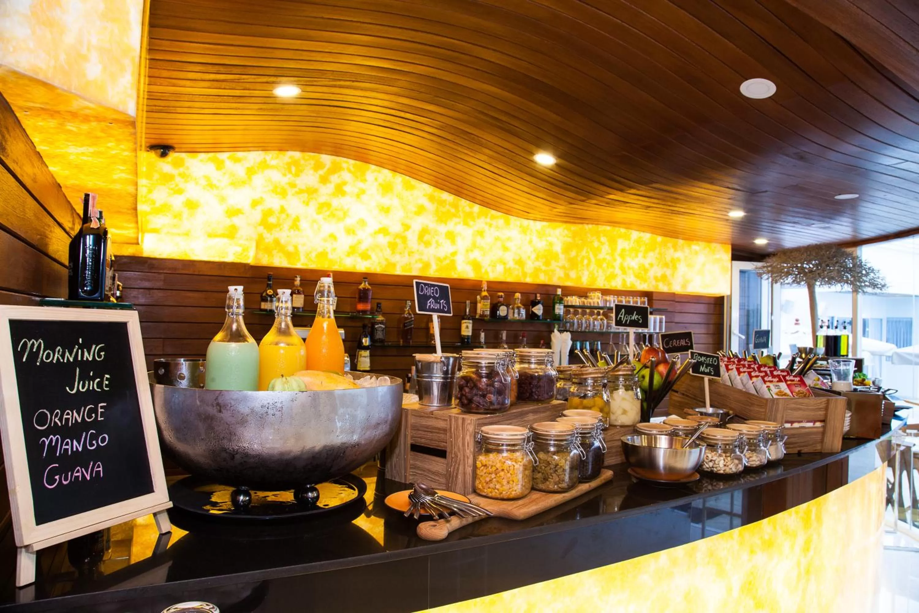 Food and drinks in The Privilege Hotel Ezra Beach Club