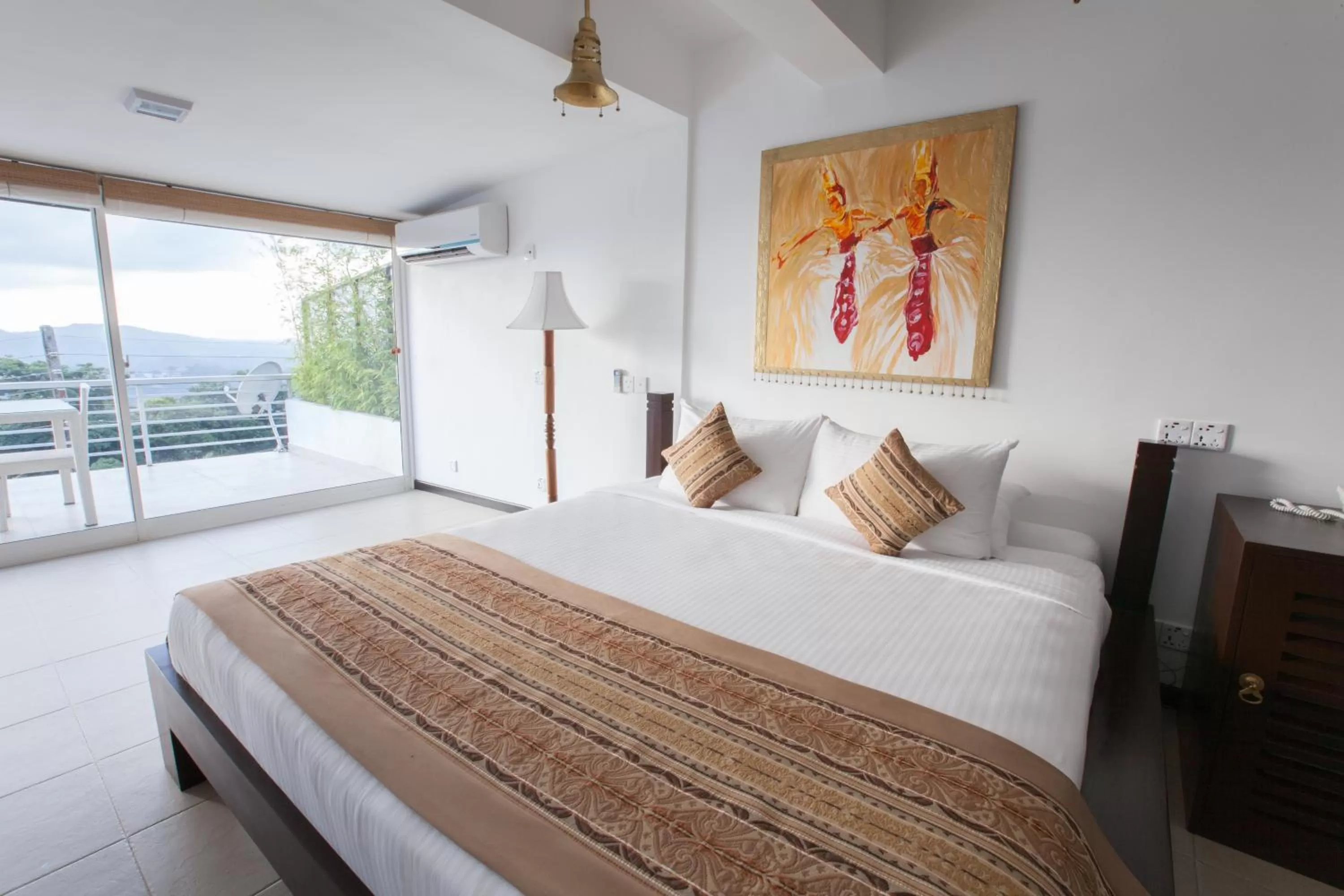 Bedroom, Bed in The Theva Residency