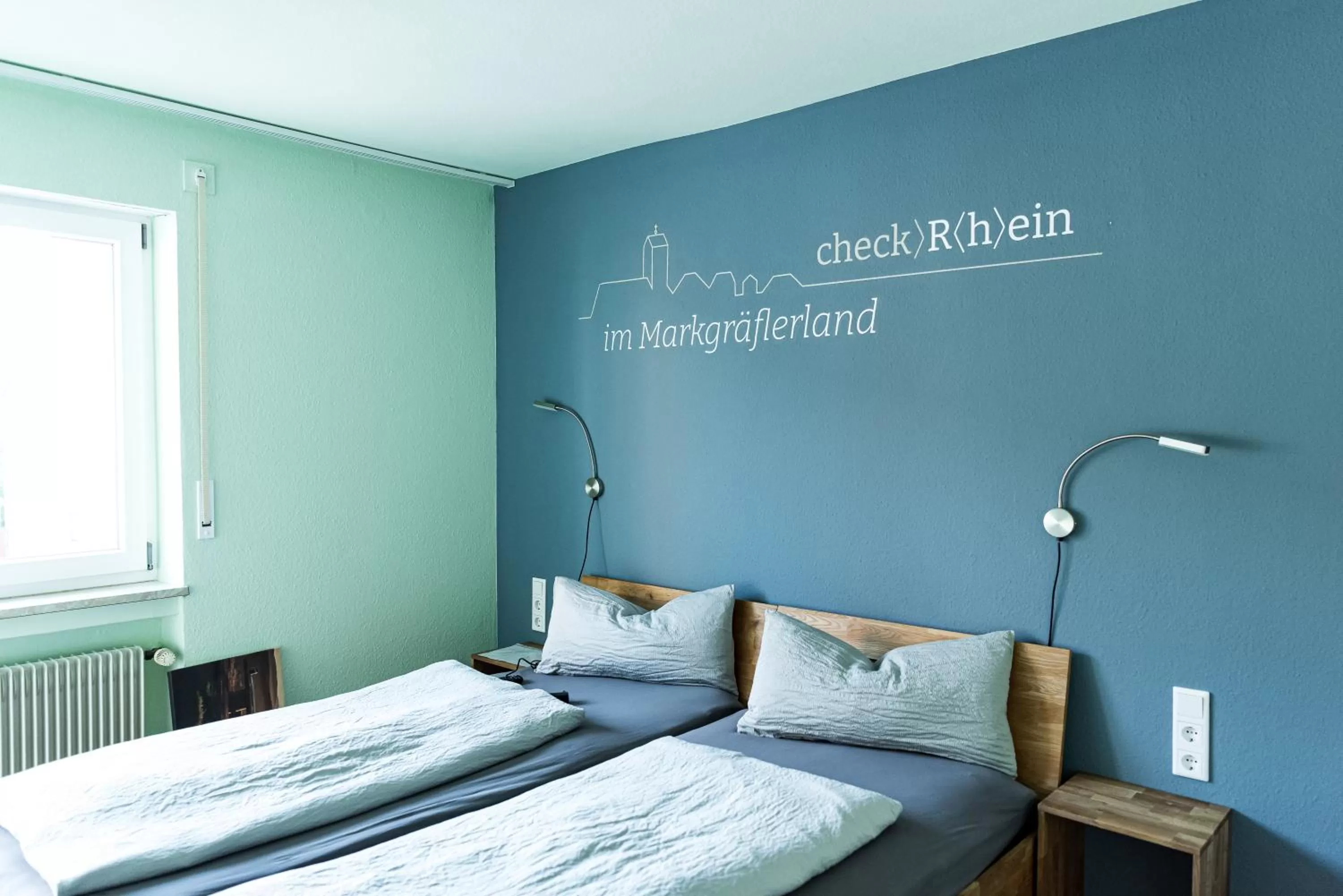 Photo of the whole room, Bed in Hotel Check-Rhein - Self Check-in