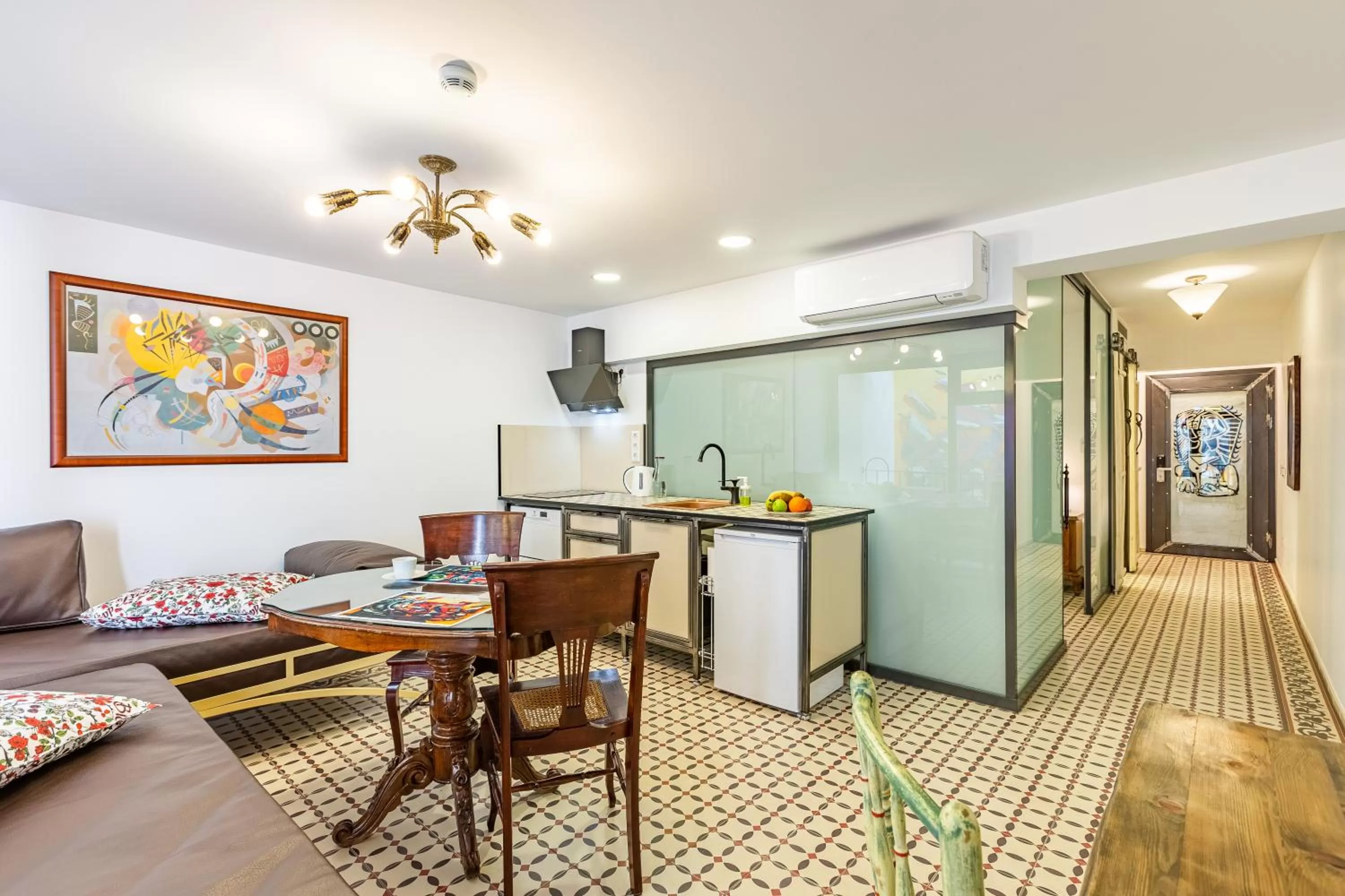 Bed in Villa Pera Suite Hotel