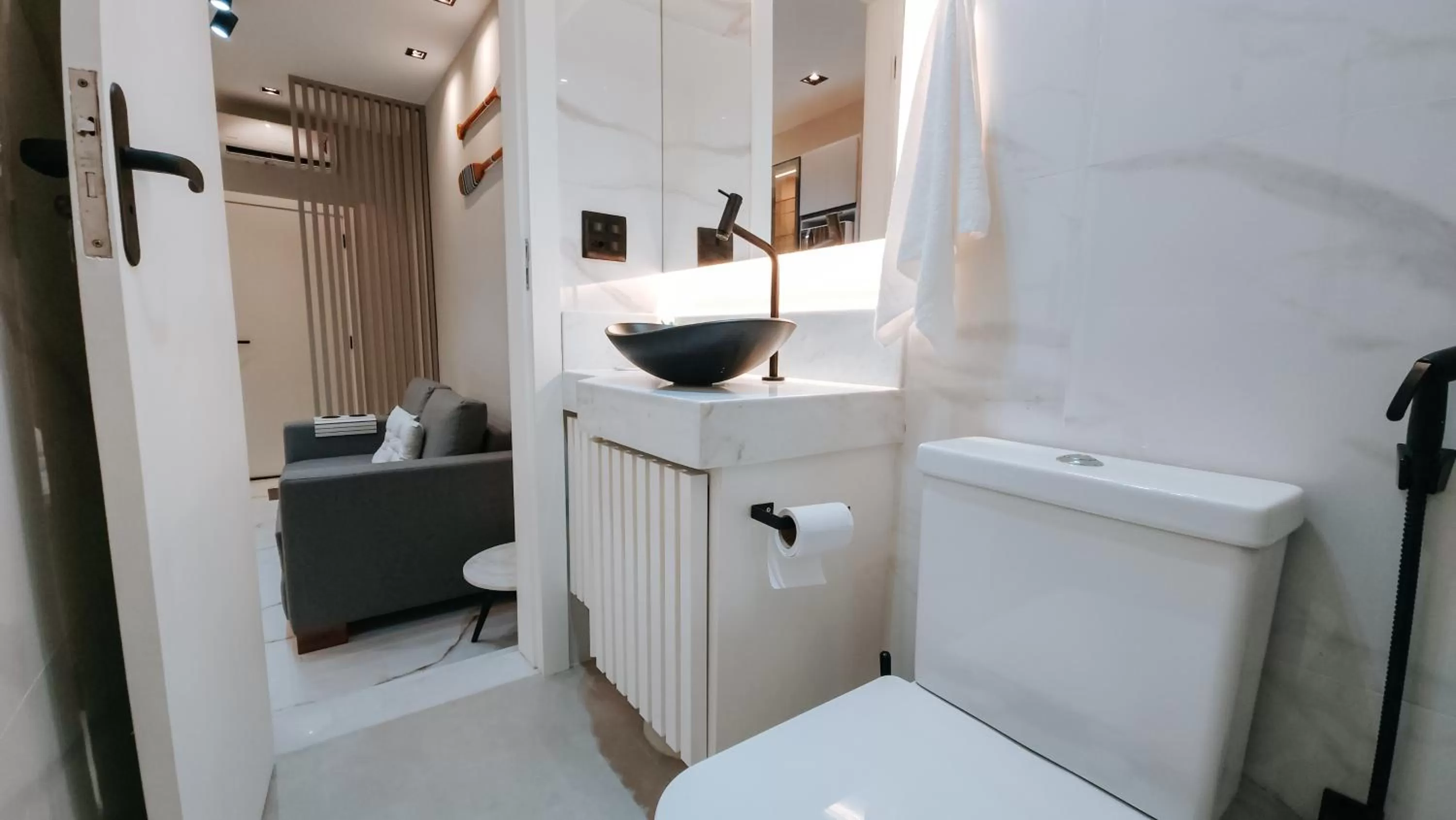 Bathroom in Pousada Água Marinha