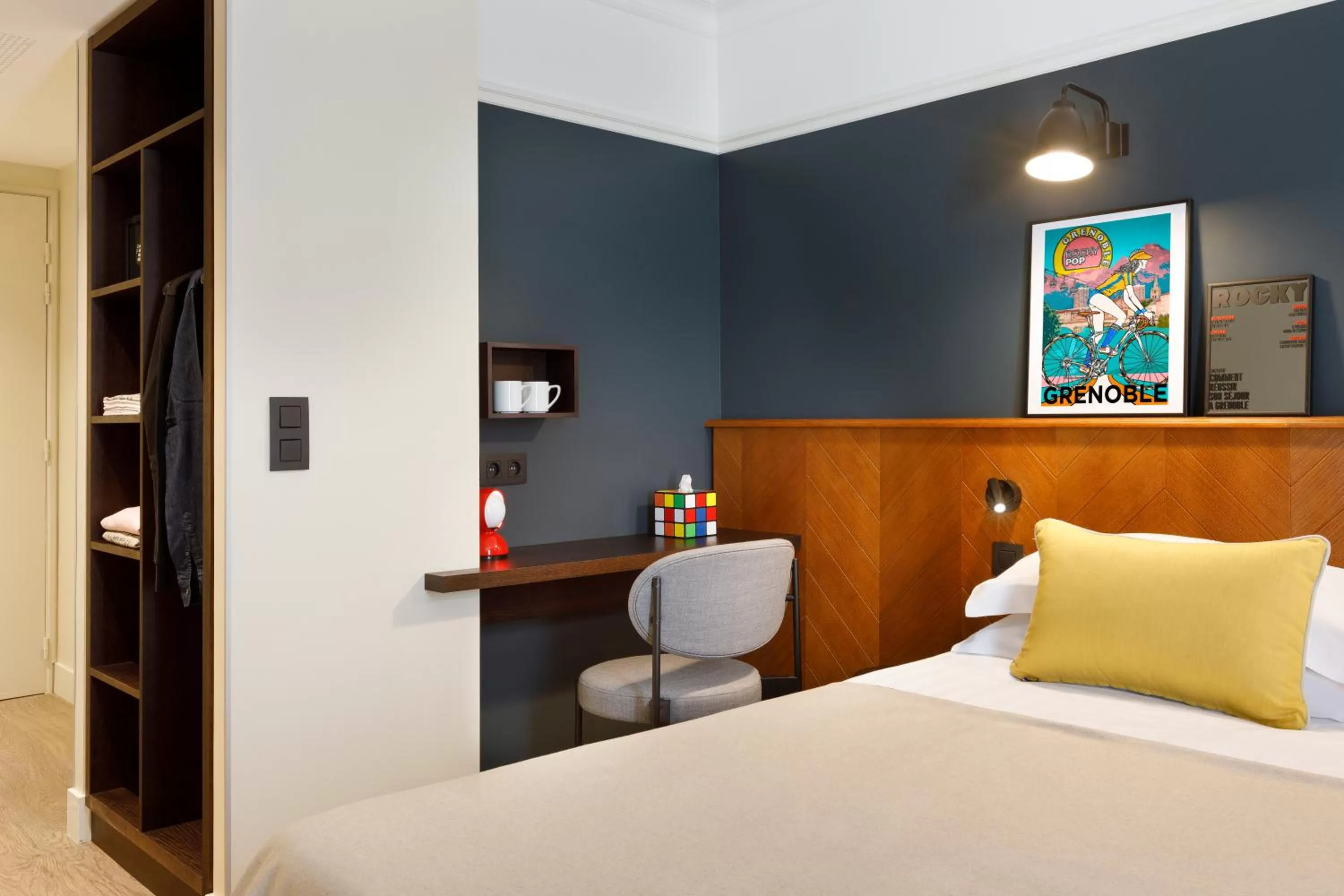 Photo of the whole room, Bed in RockyPop Grenoble Hotel