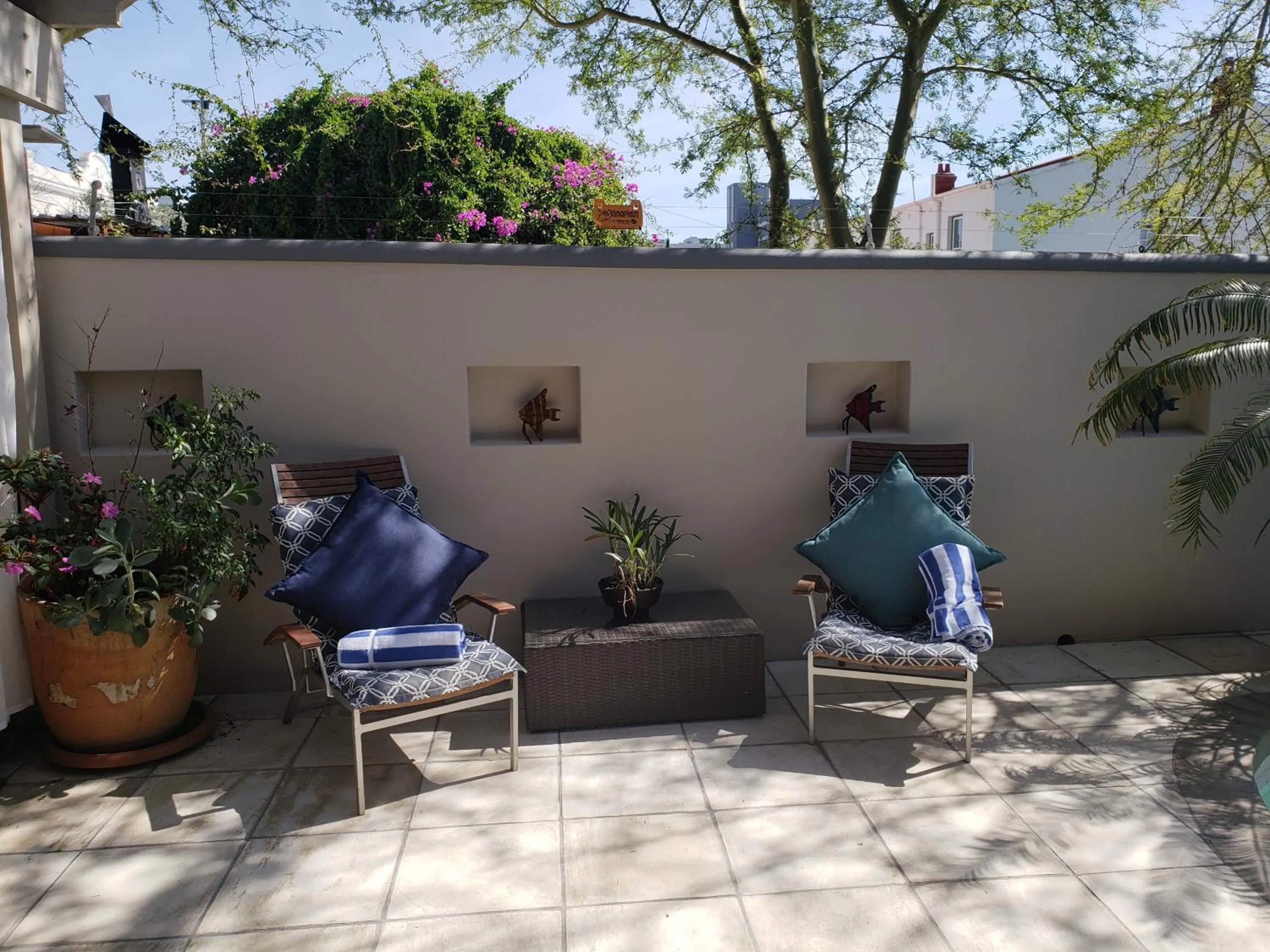 Balcony/Terrace in Point B Guest House -Sustainable Solar Energy