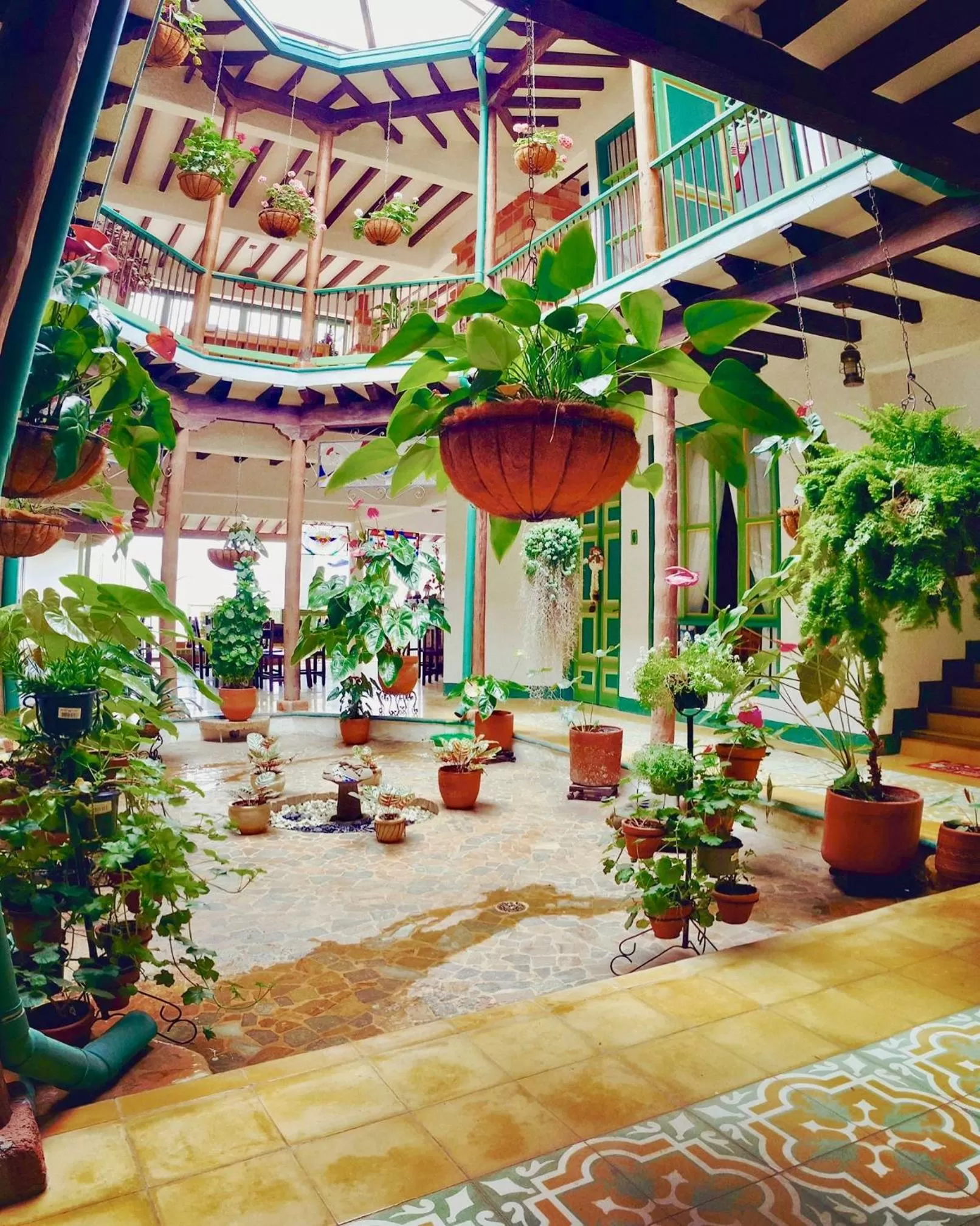 Patio in El Despertar Hotel