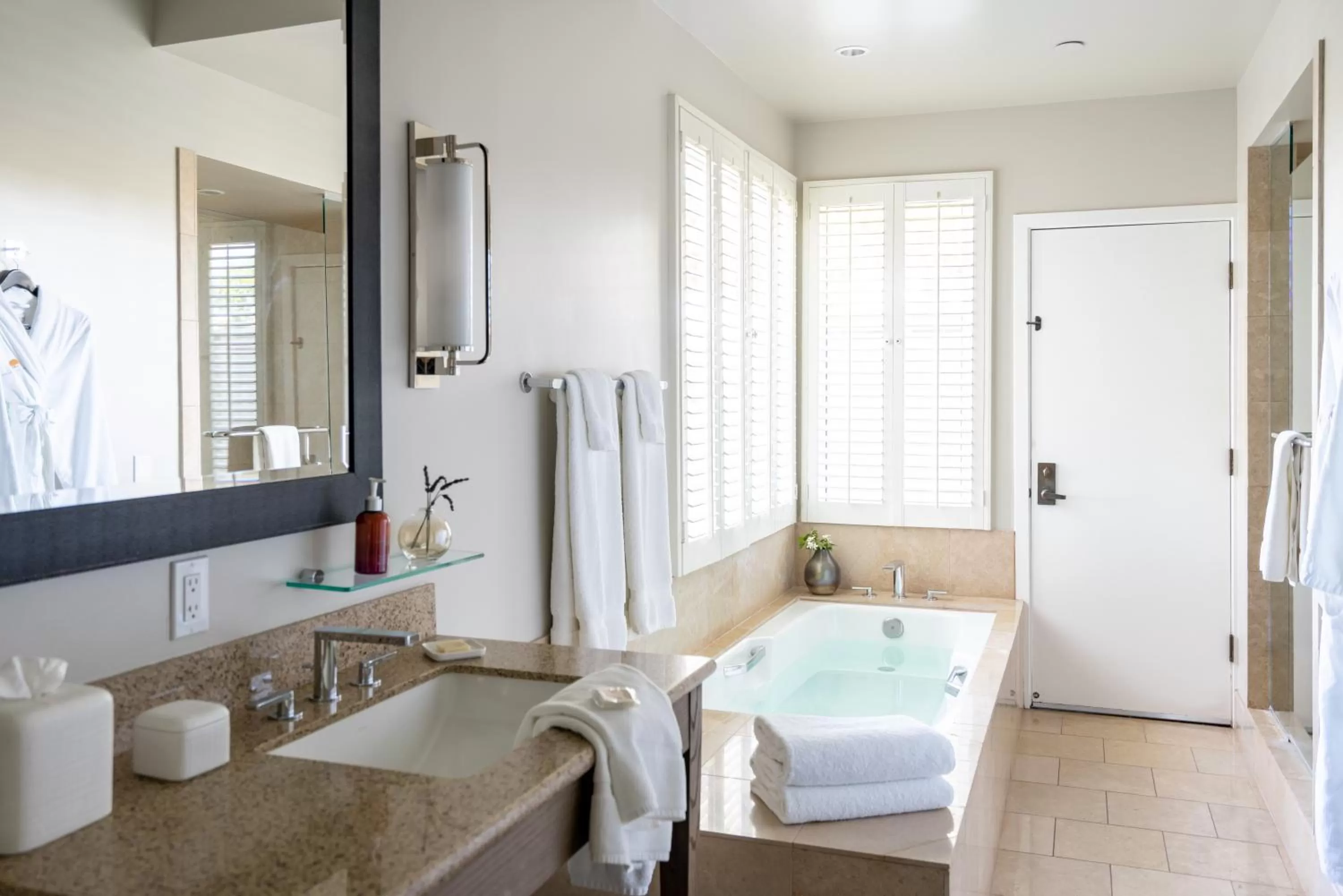 Bathroom, Bed in Carmel Valley Ranch, in The Unbound Collection by Hyatt