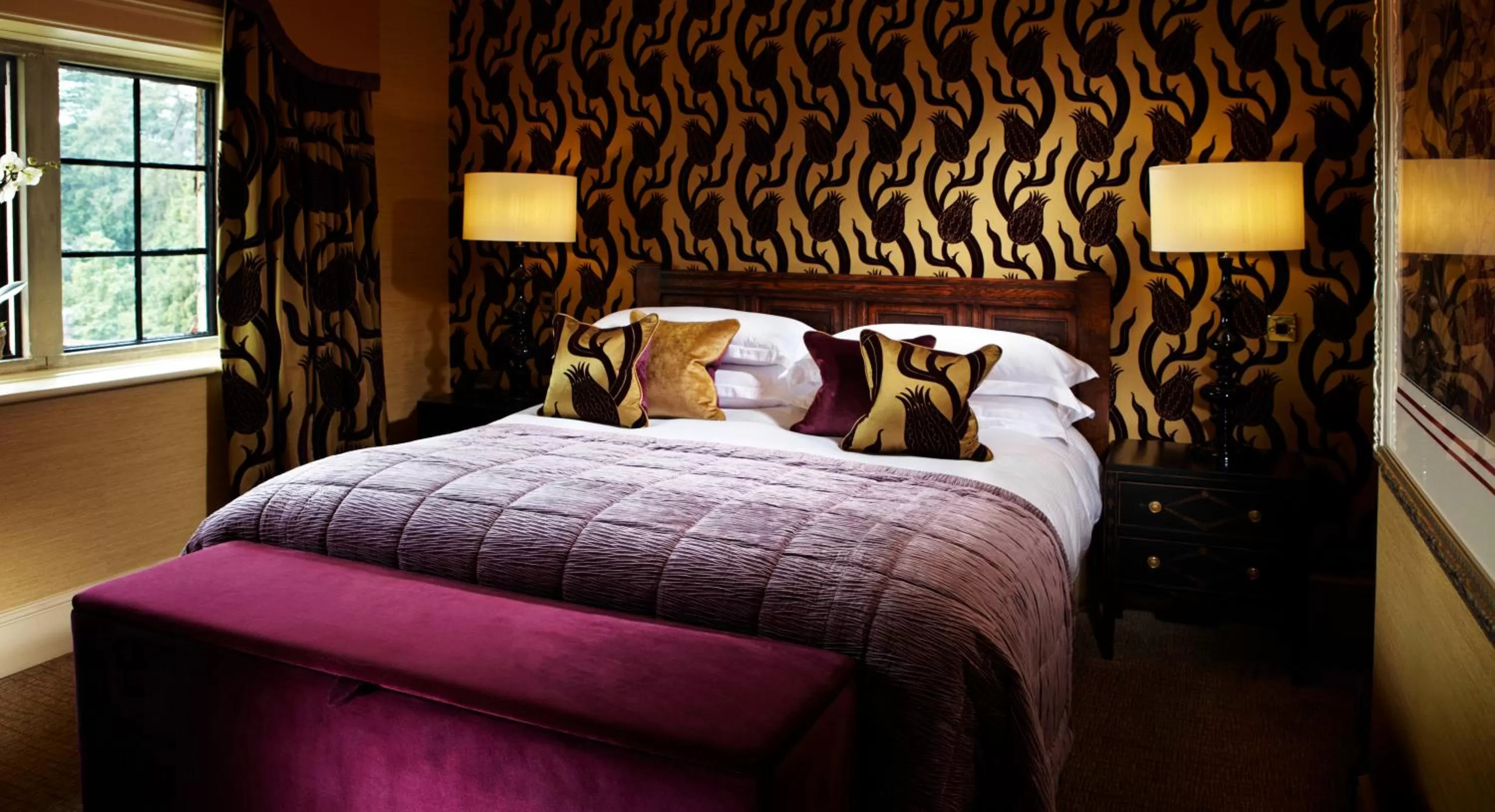 Bed in Pennyhill Park Hotel and Spa