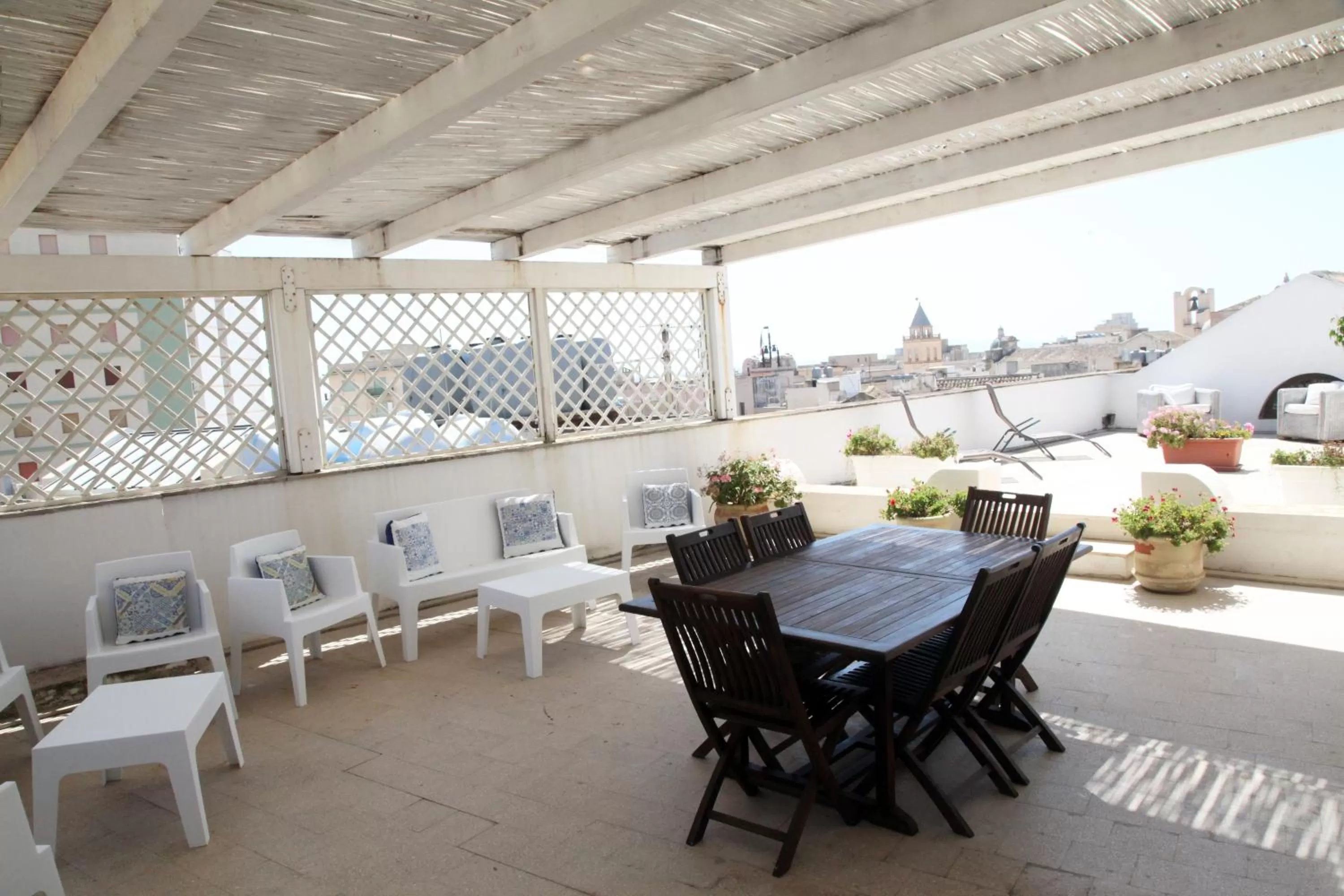 Balcony/Terrace in B&B Barone Sieri Pepoli