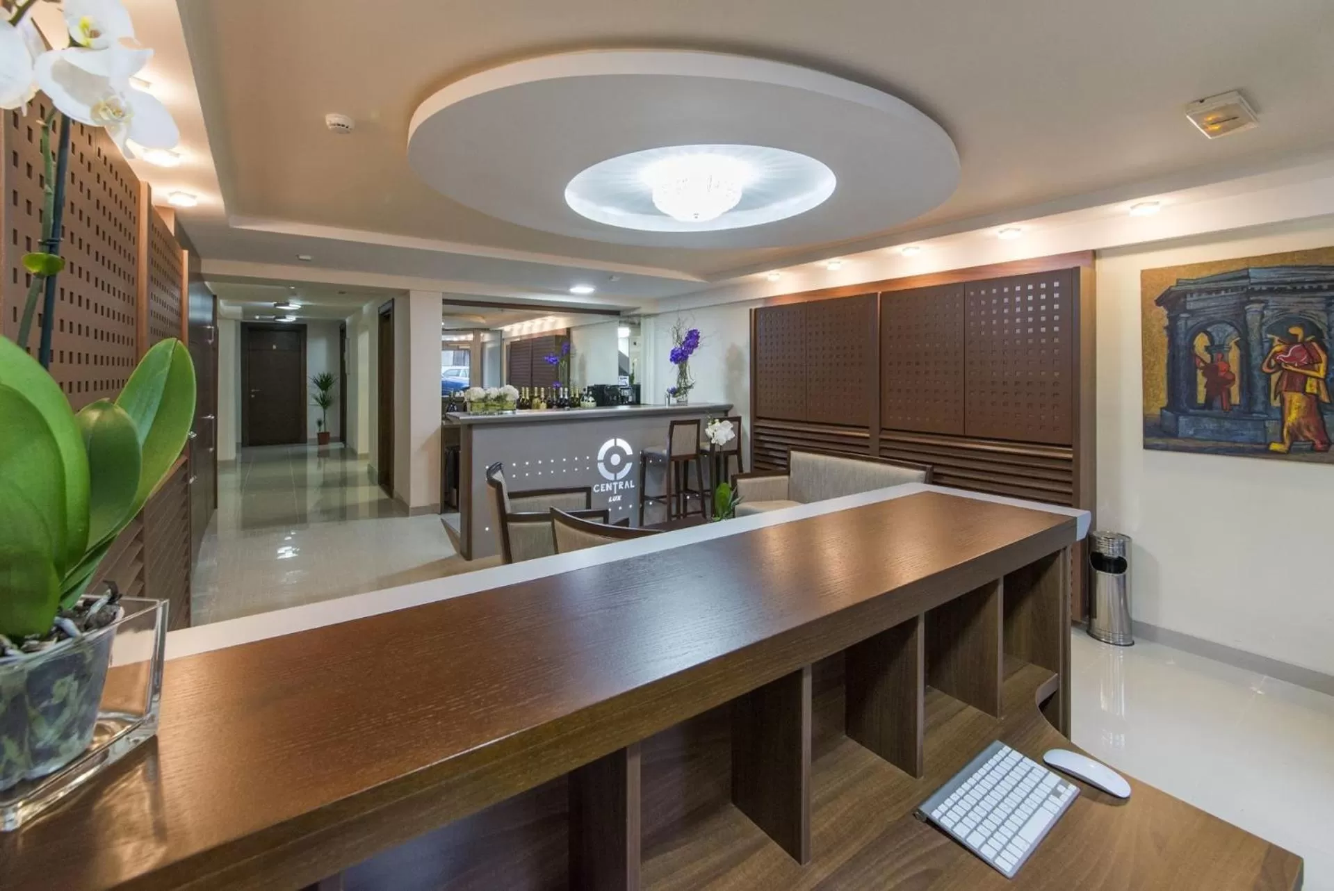 Lobby or reception in Garni Hotel Central Lux