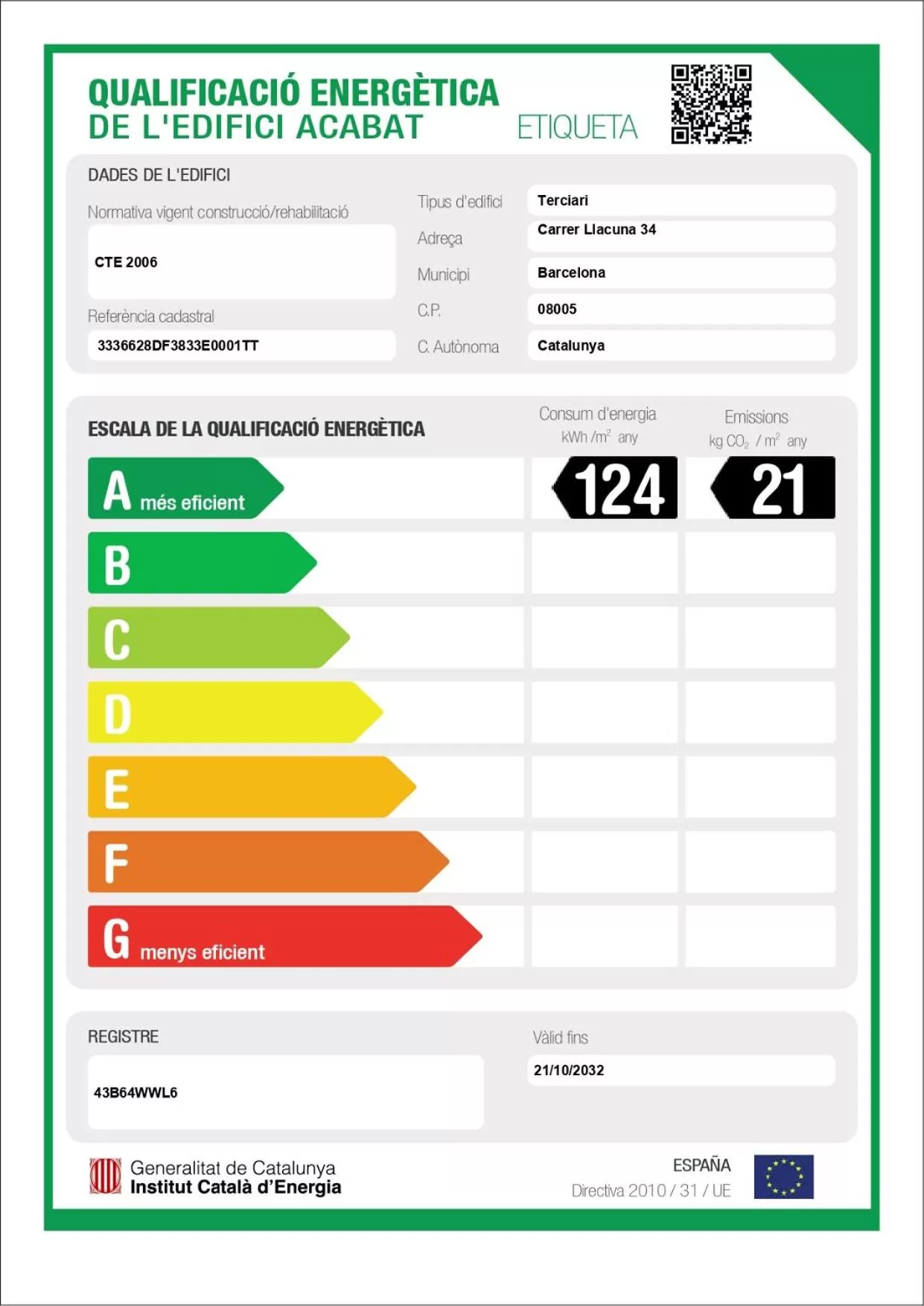Logo/Certificate/Sign in Travelodge Barcelona Poblenou