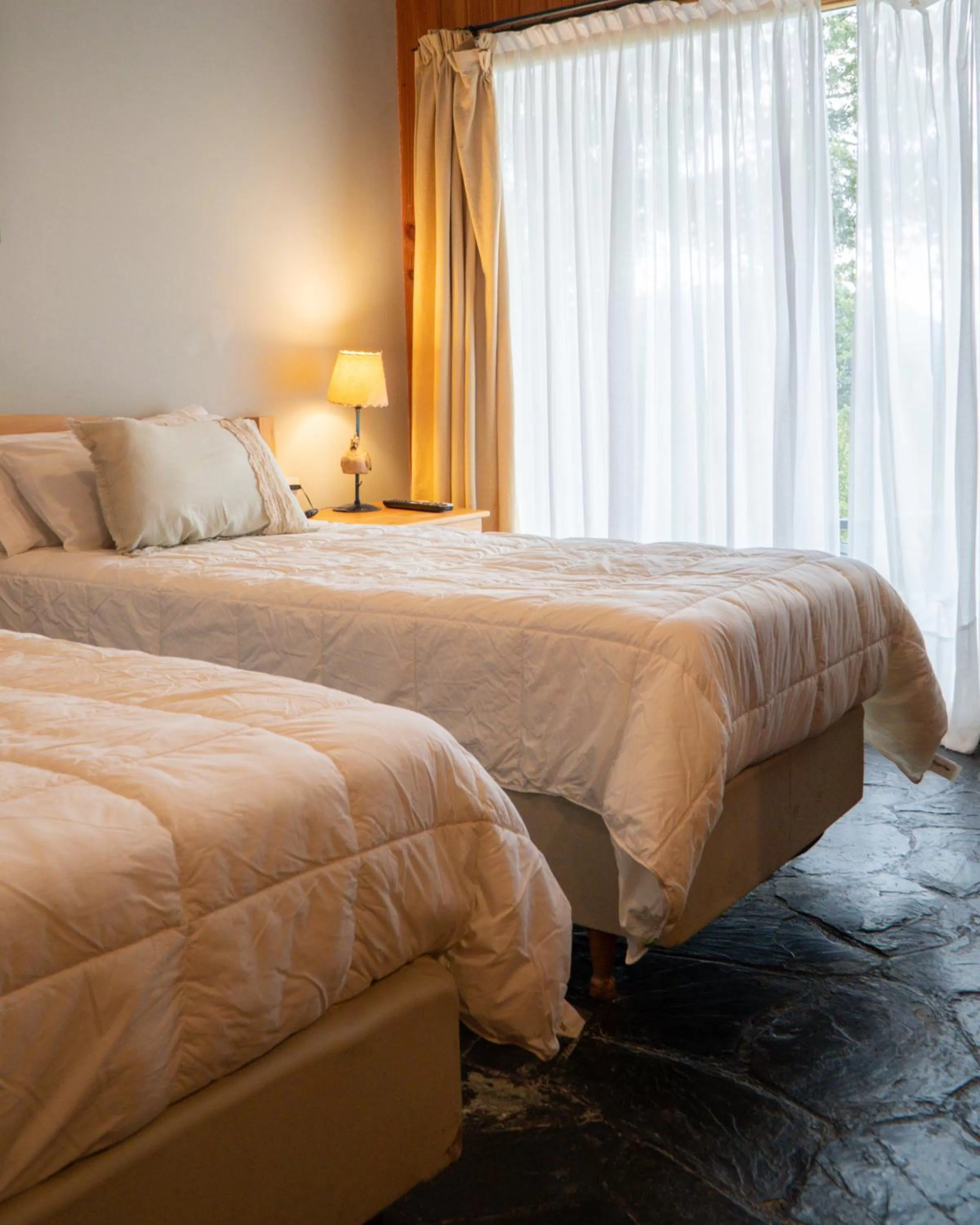 Bed in Arrayan Lake View Mountain Lodge & Casa De Te Arrayan