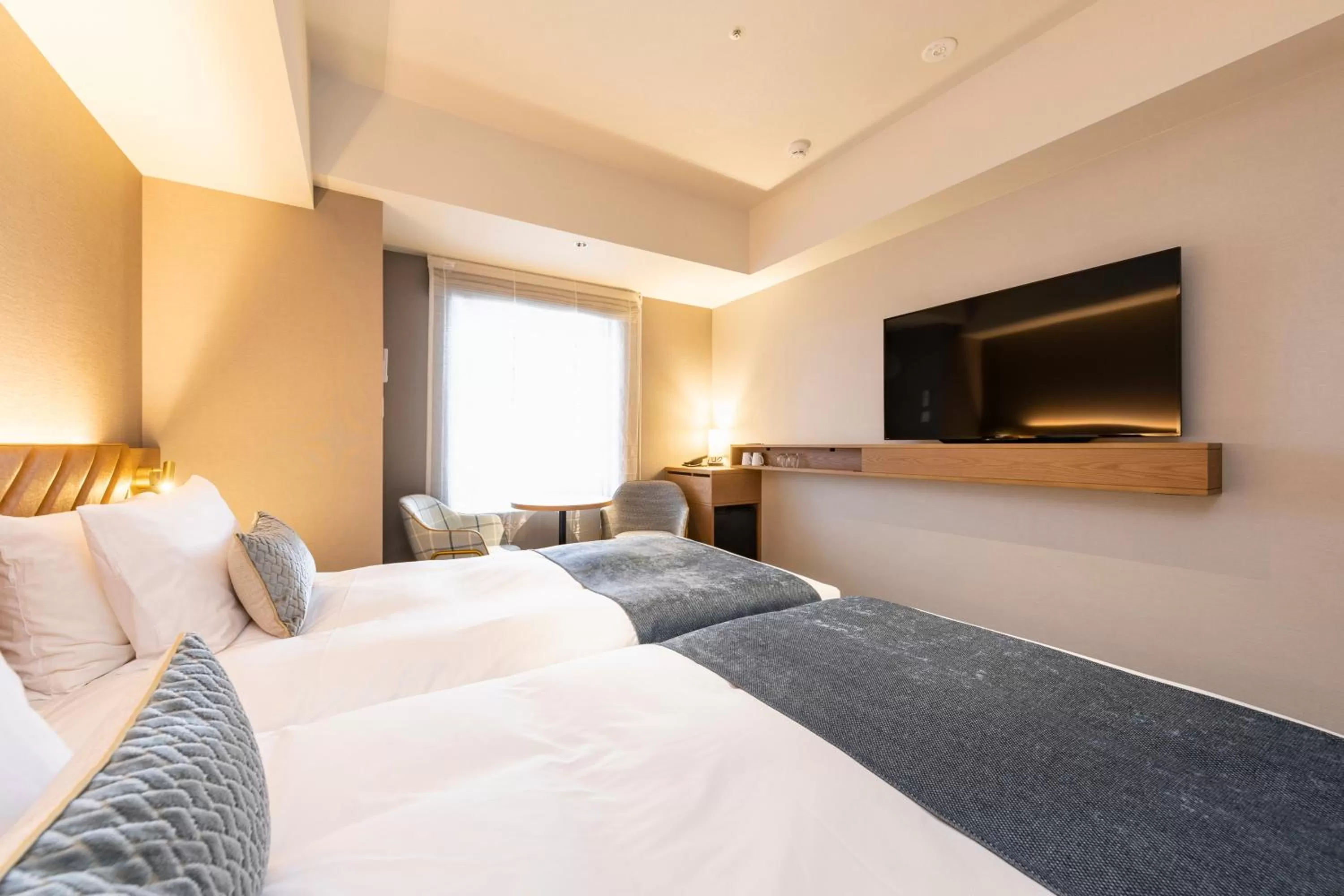 Bed in Tokyu Stay Hakodate Asaichi Akarinoyu