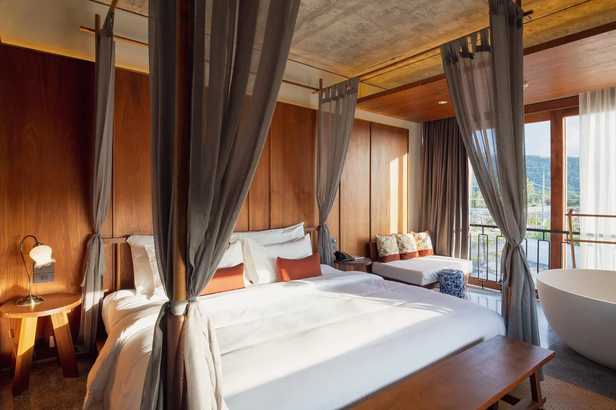 Bed in Hotel Gahn Khao Lak