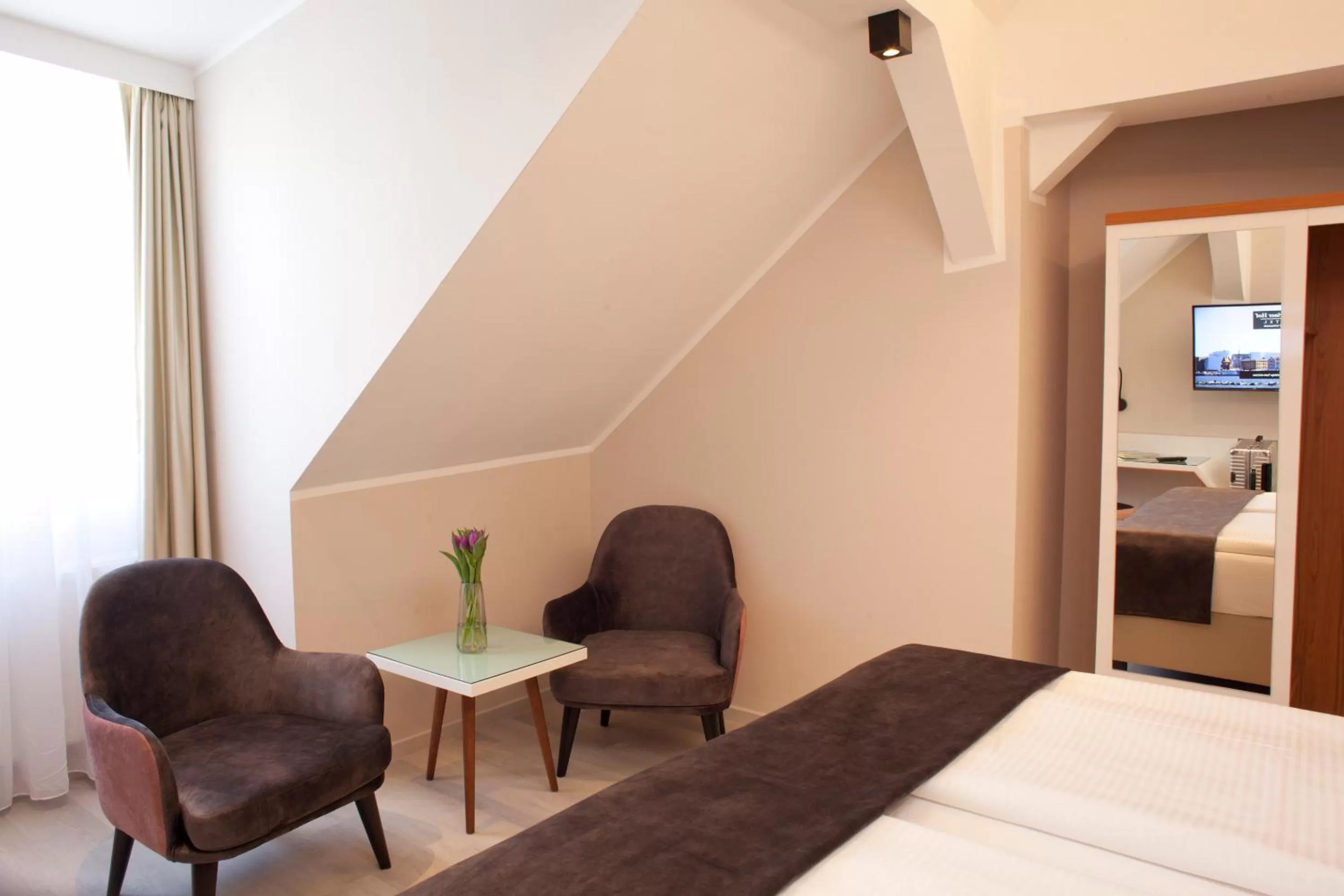 Bed in Hotel Schweriner Hof