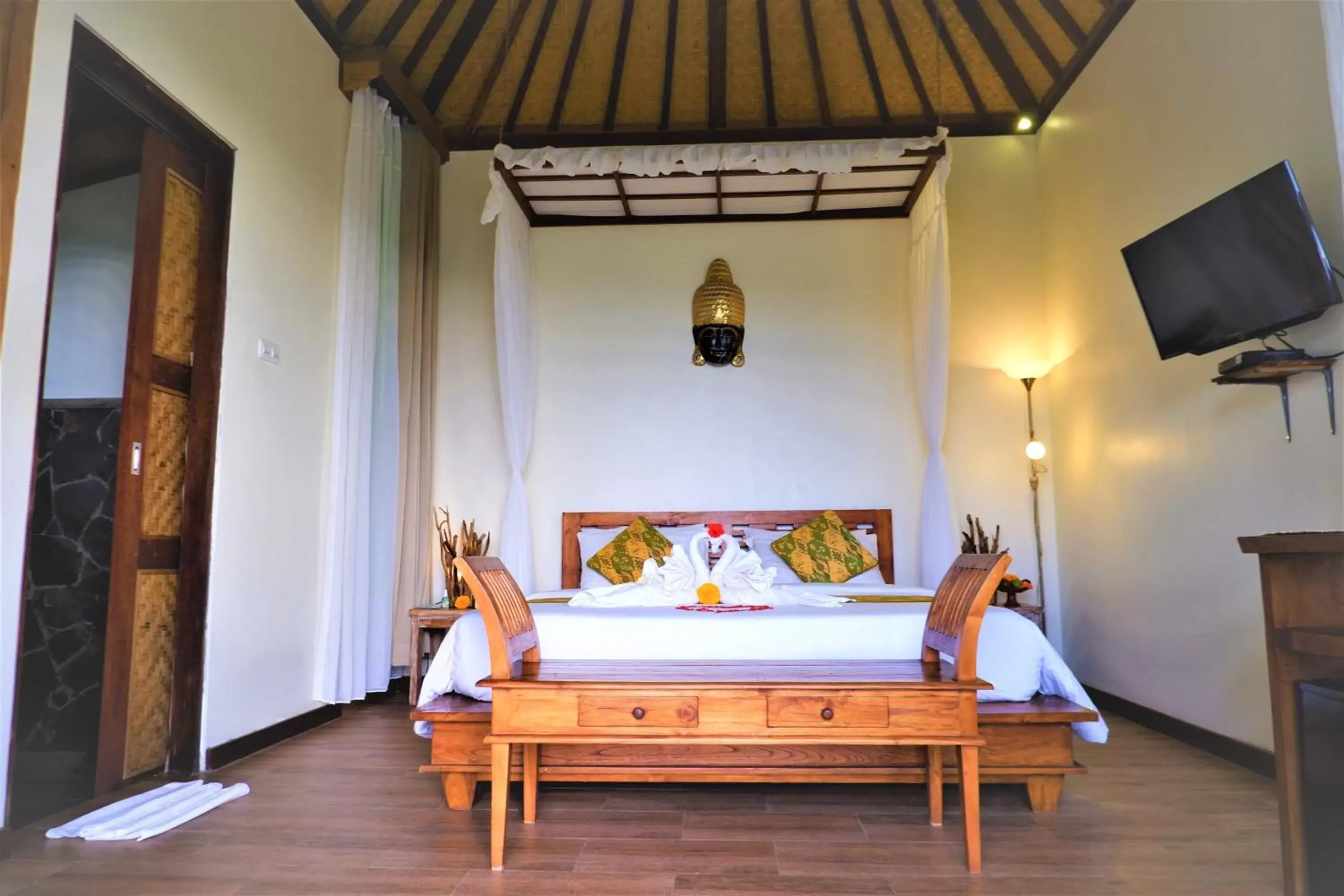 Double Room with Pool View in Swar Bali Lodge Double Room with Pool View in Swar Bali Lodge