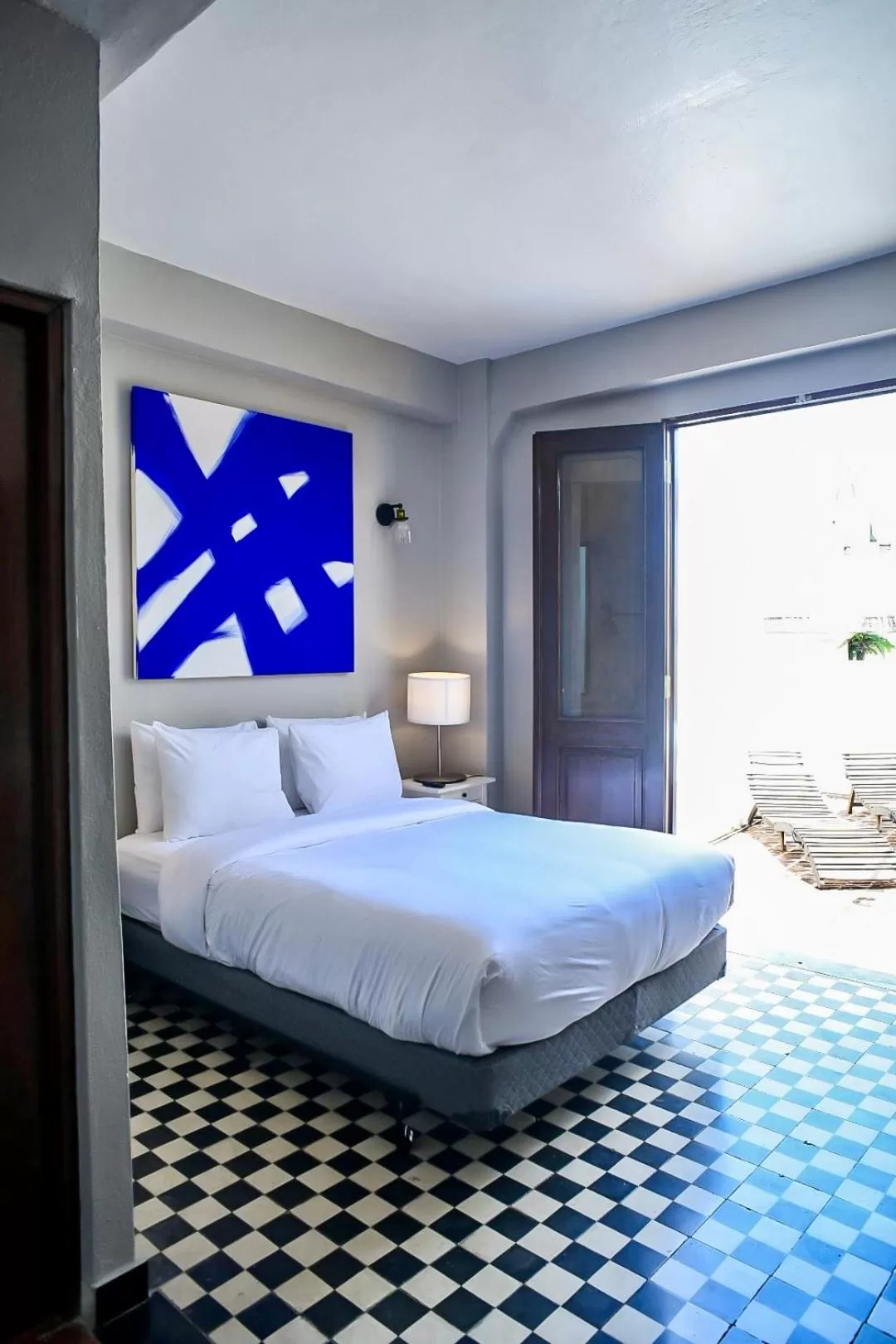 Balcony/Terrace, Bed in EL Colonial Open Bar Adults Only