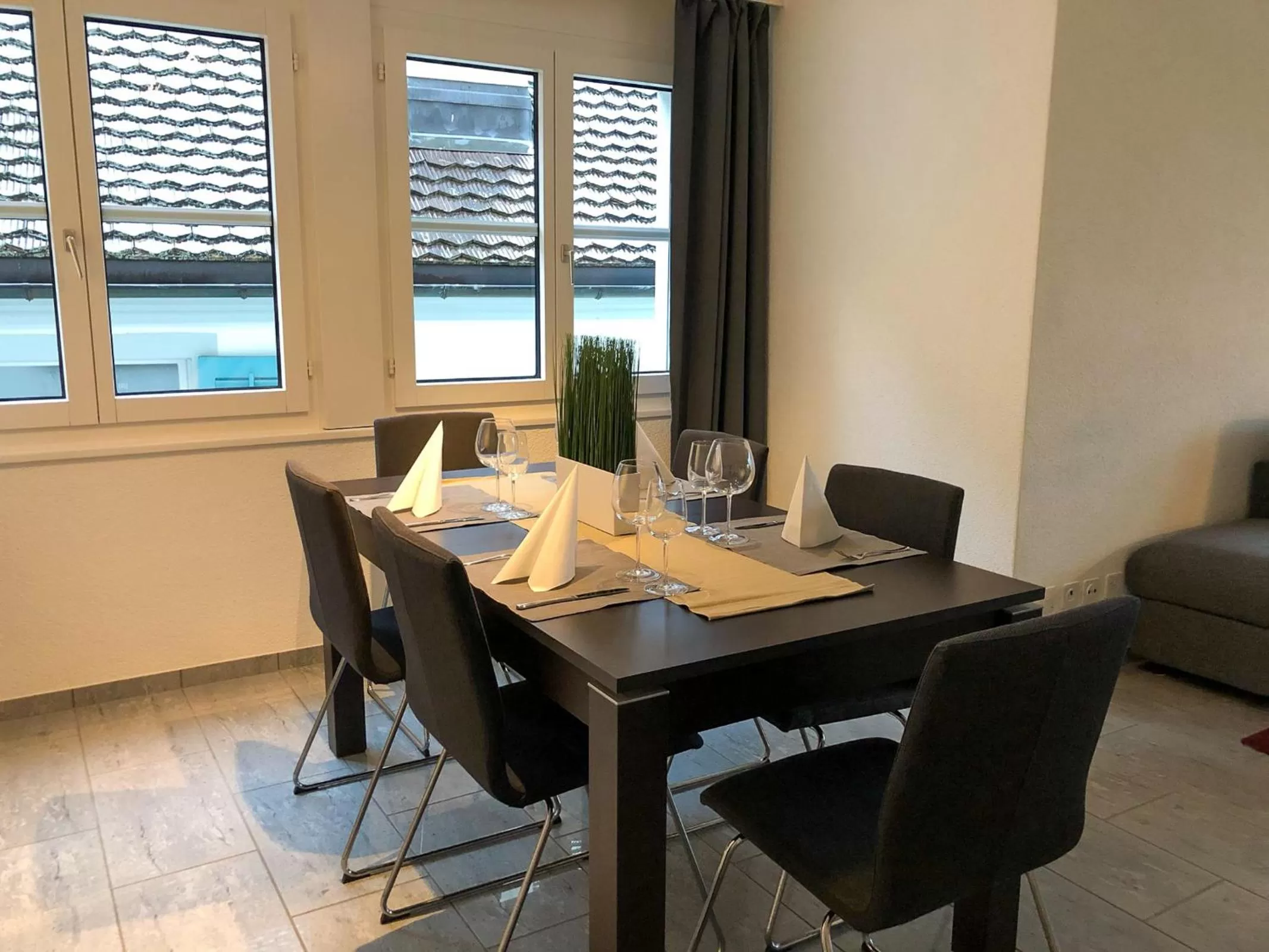 Dining area in Seehotel Riviera at Lake Lucerne