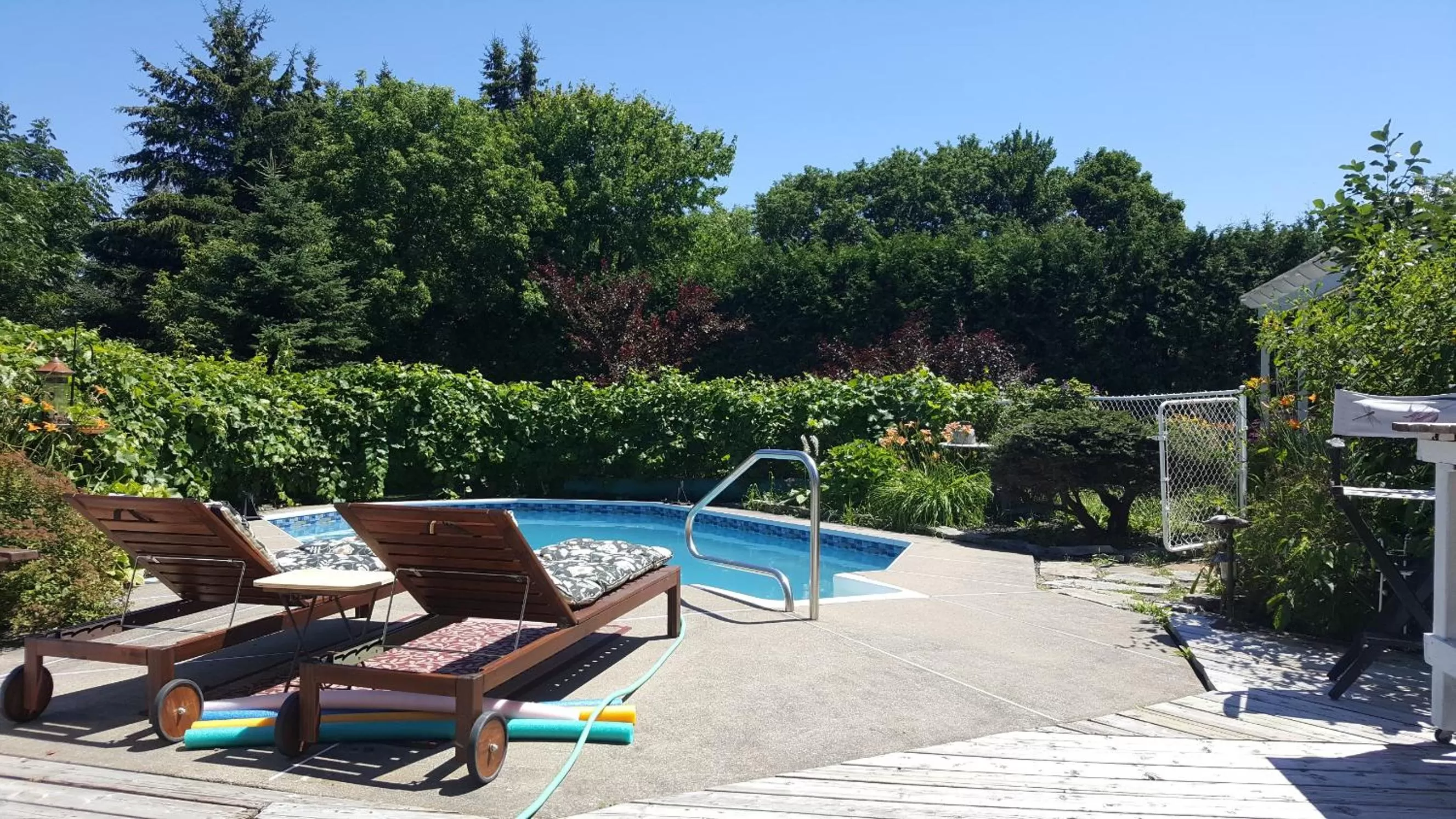 Swimming Pool in Atelier Galerie Anne Drouin Peinture & Pension