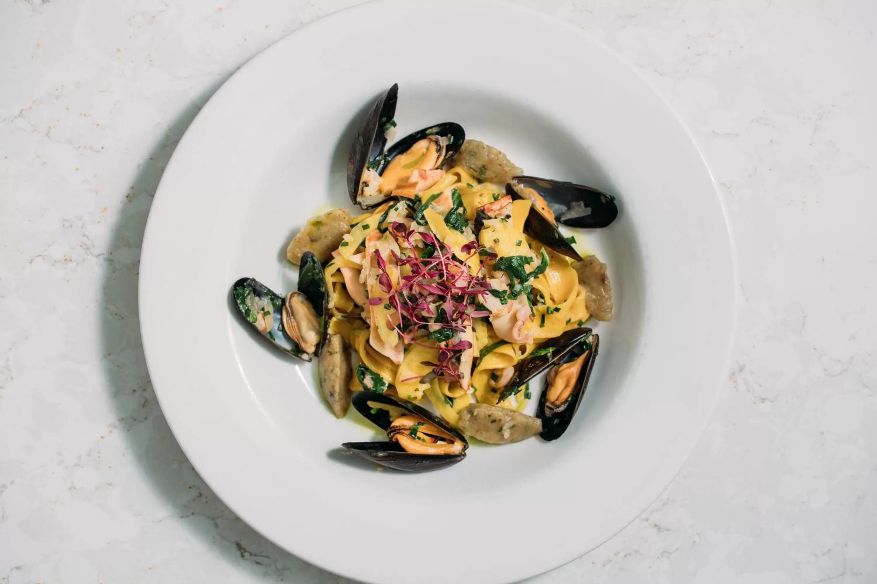 Food close-up in Polurrian on the Lizard