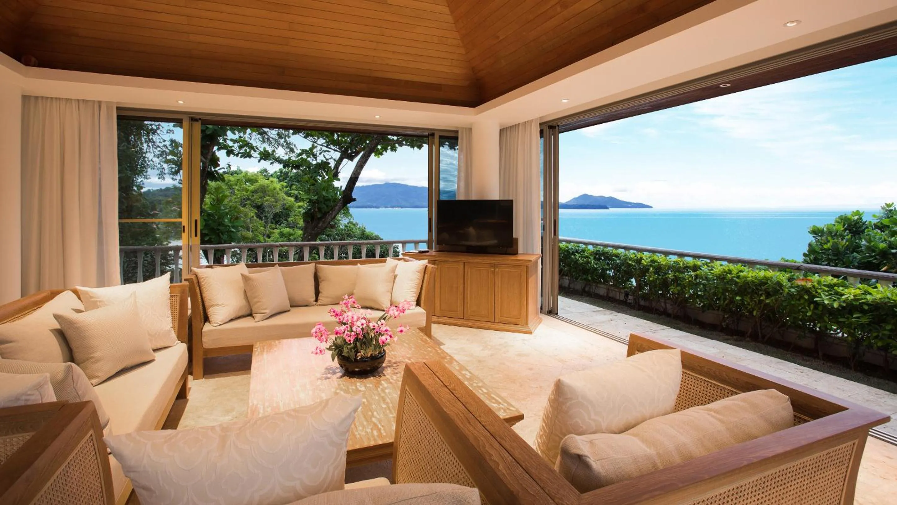 Living room in Trisara Villas & Residences Phuket