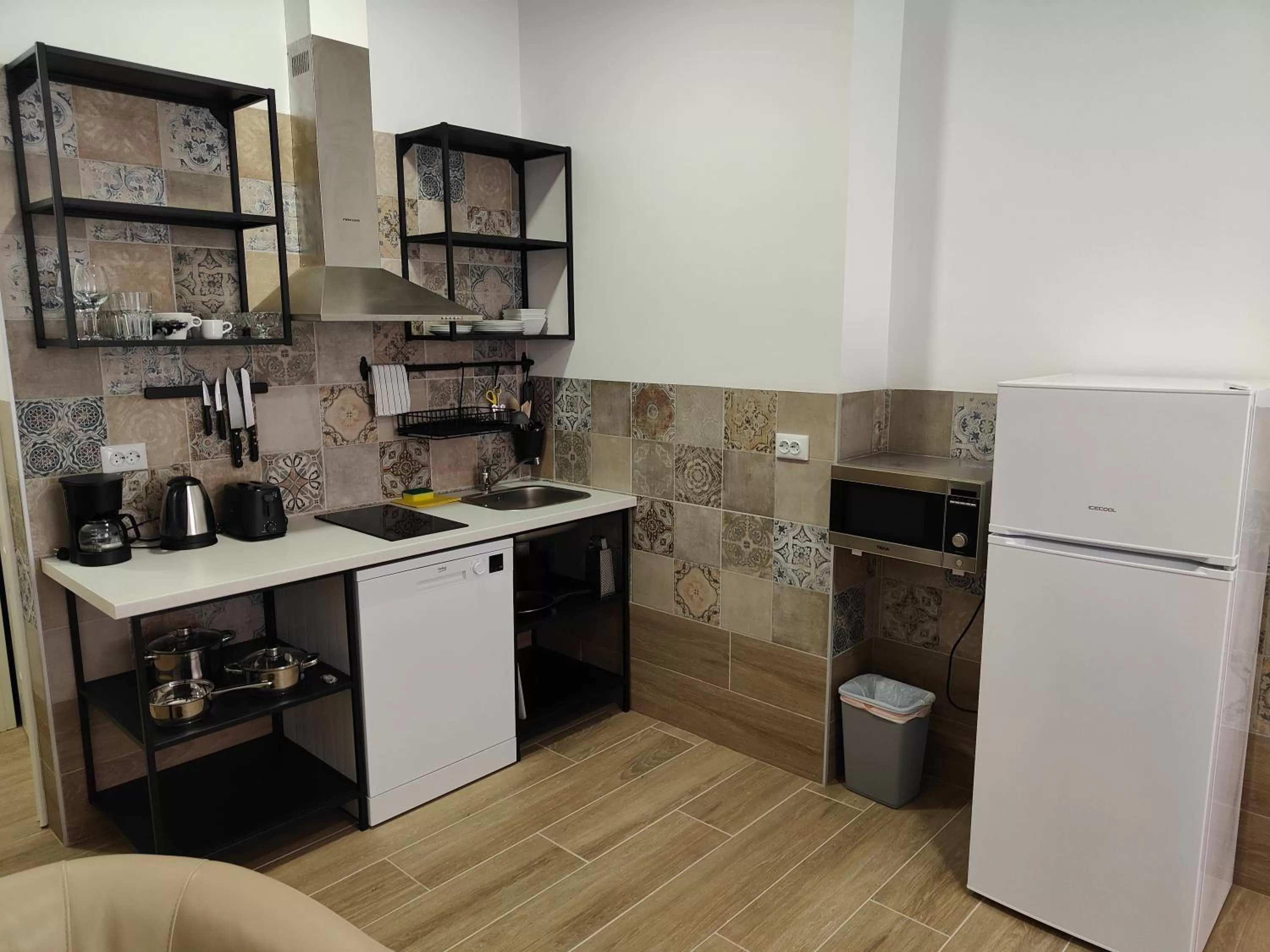 Kitchen or kitchenette in Hotel Apartamentos Pueblo Mar