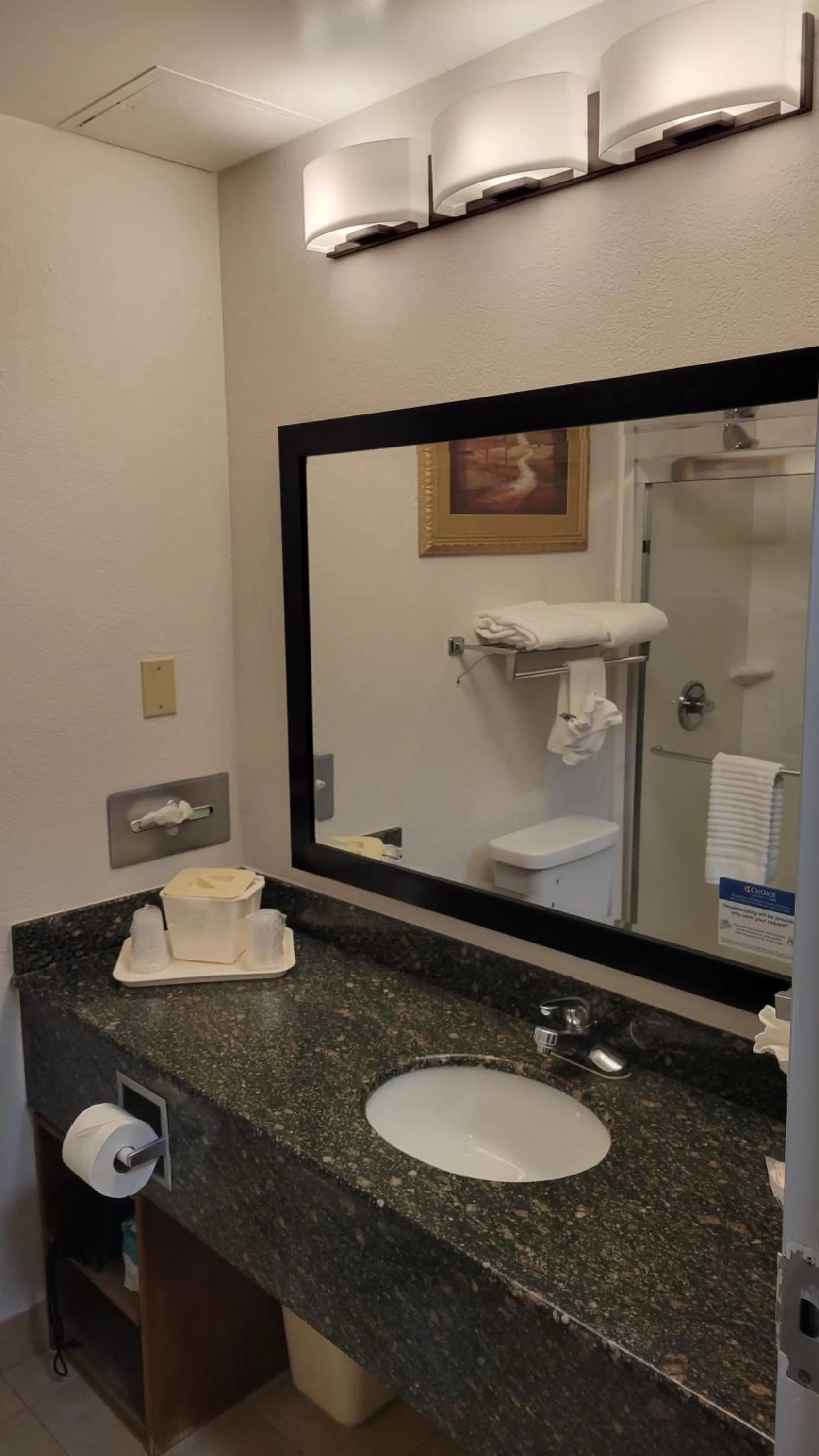 Bathroom in Comfort Suites Cumming-Atlanta near Northside Hospital Forsyth