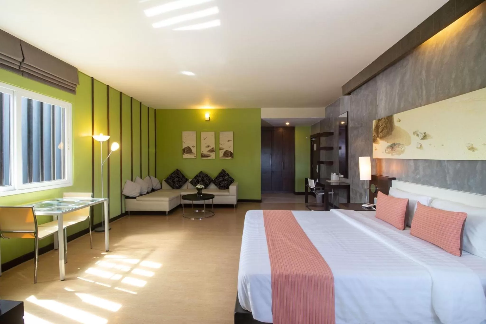 Bed in Silathip Huahin Serviced Apartment