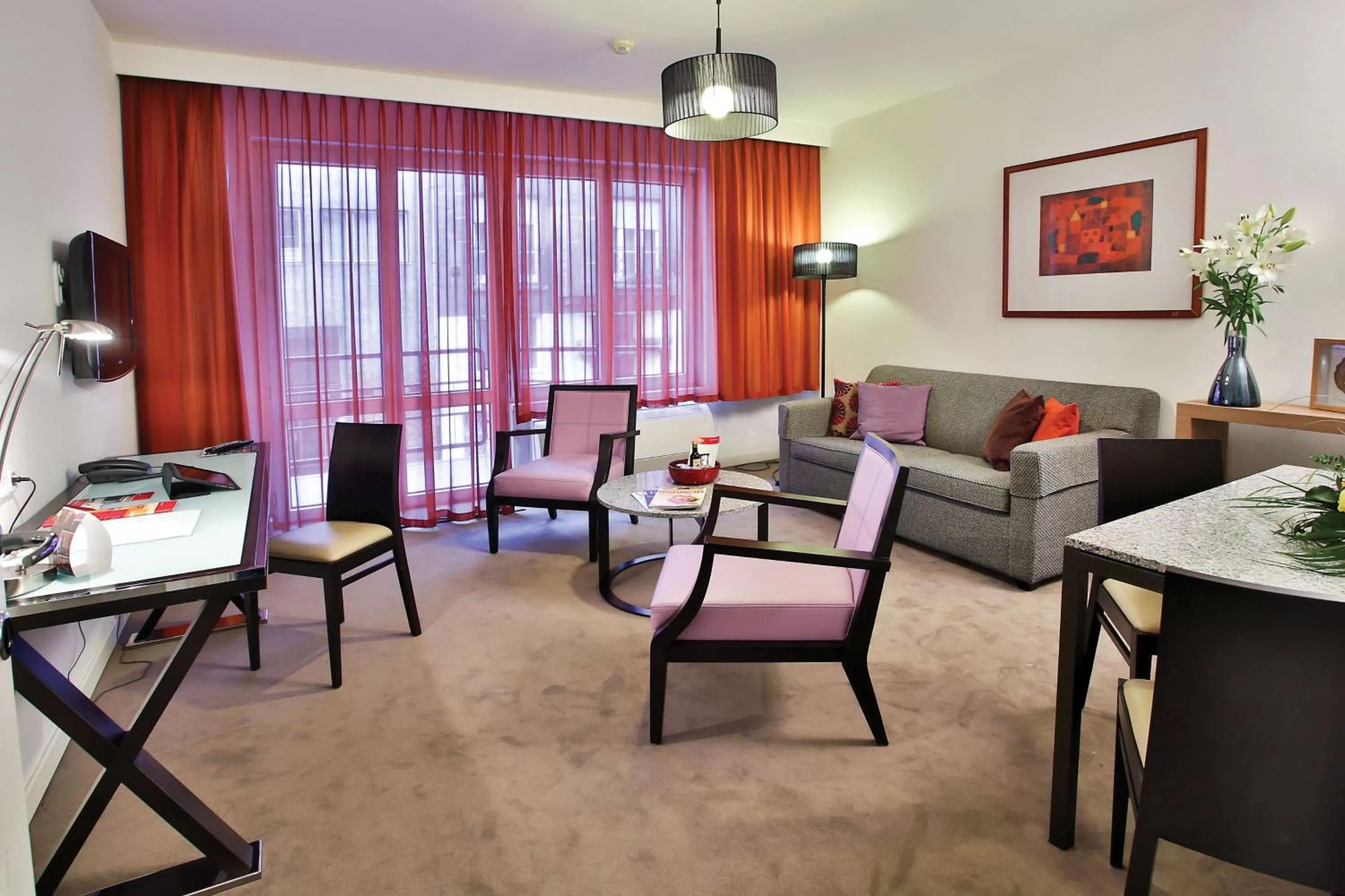 Living room in Adina Apartment Hotel Budapest