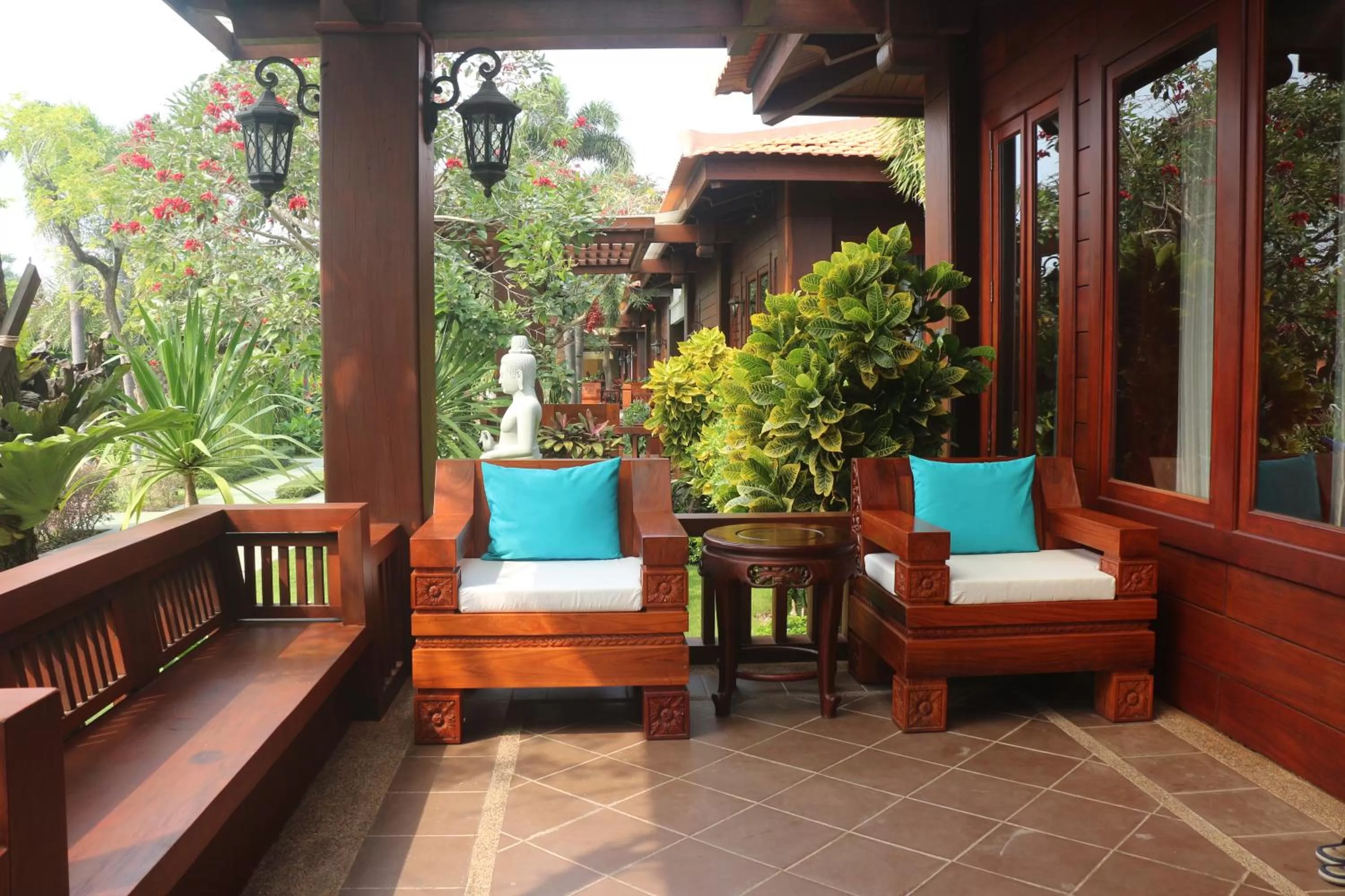 Balcony/Terrace in Try Palace Resort Kep