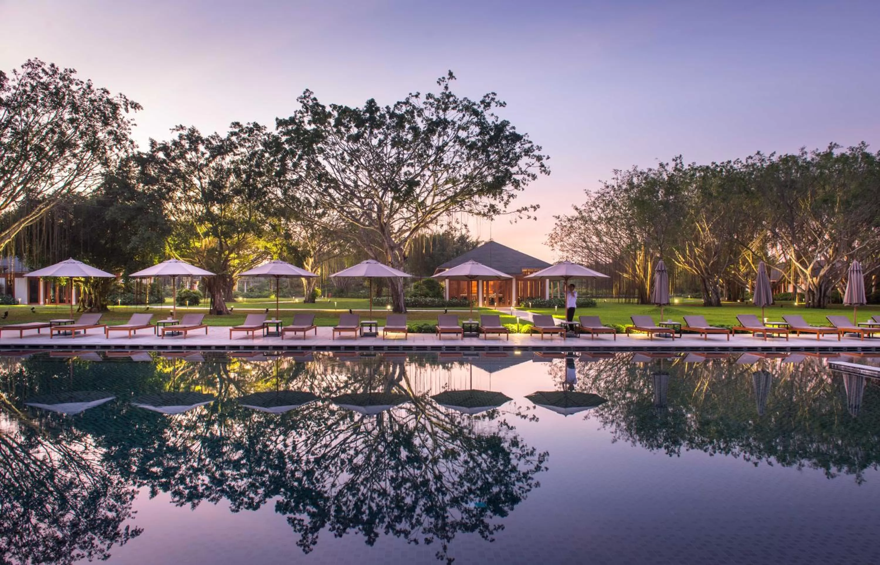 Swimming pool in Azerai Can Tho