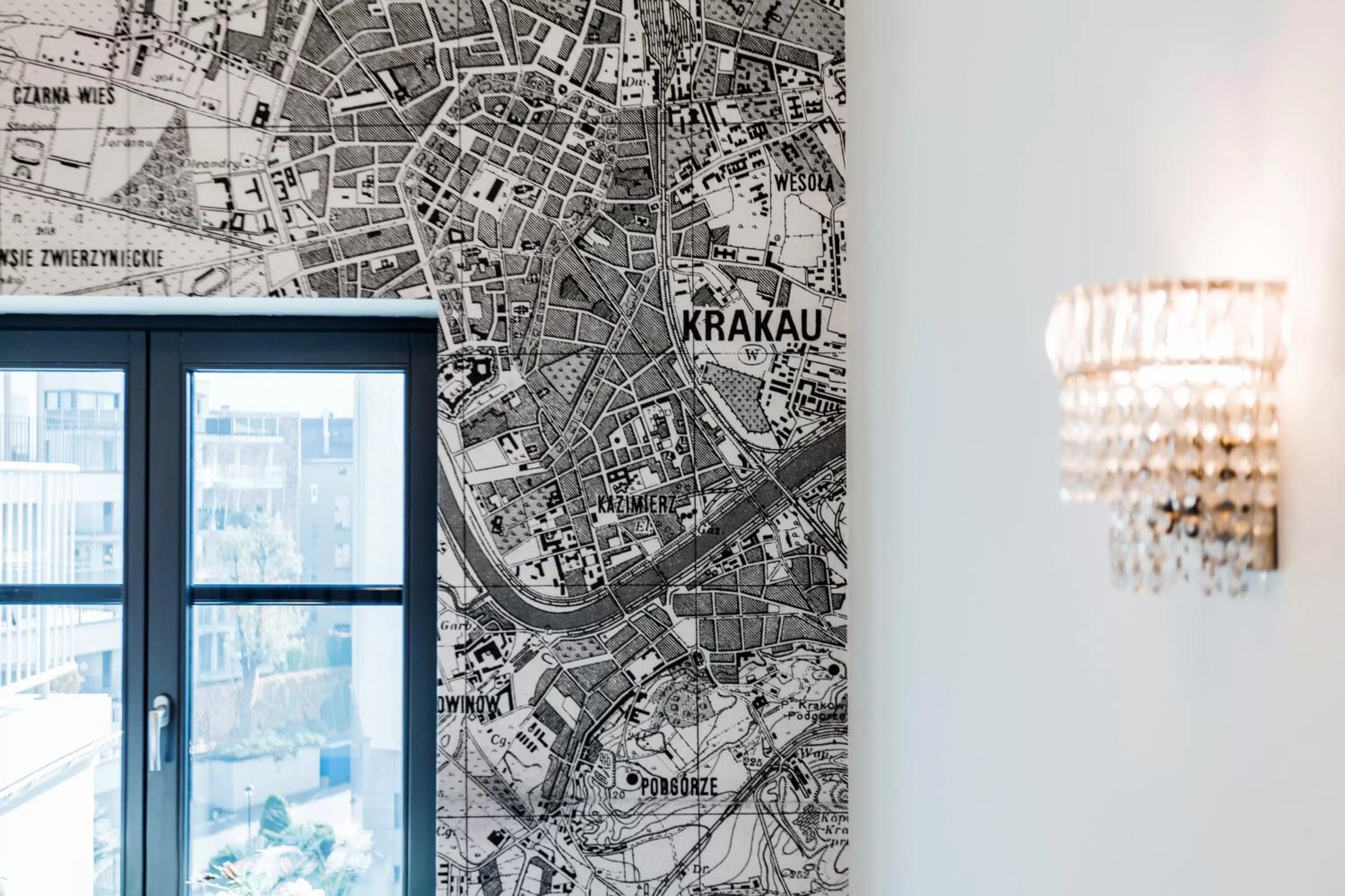 Decorative detail in Hotel 32 Kraków Old Town