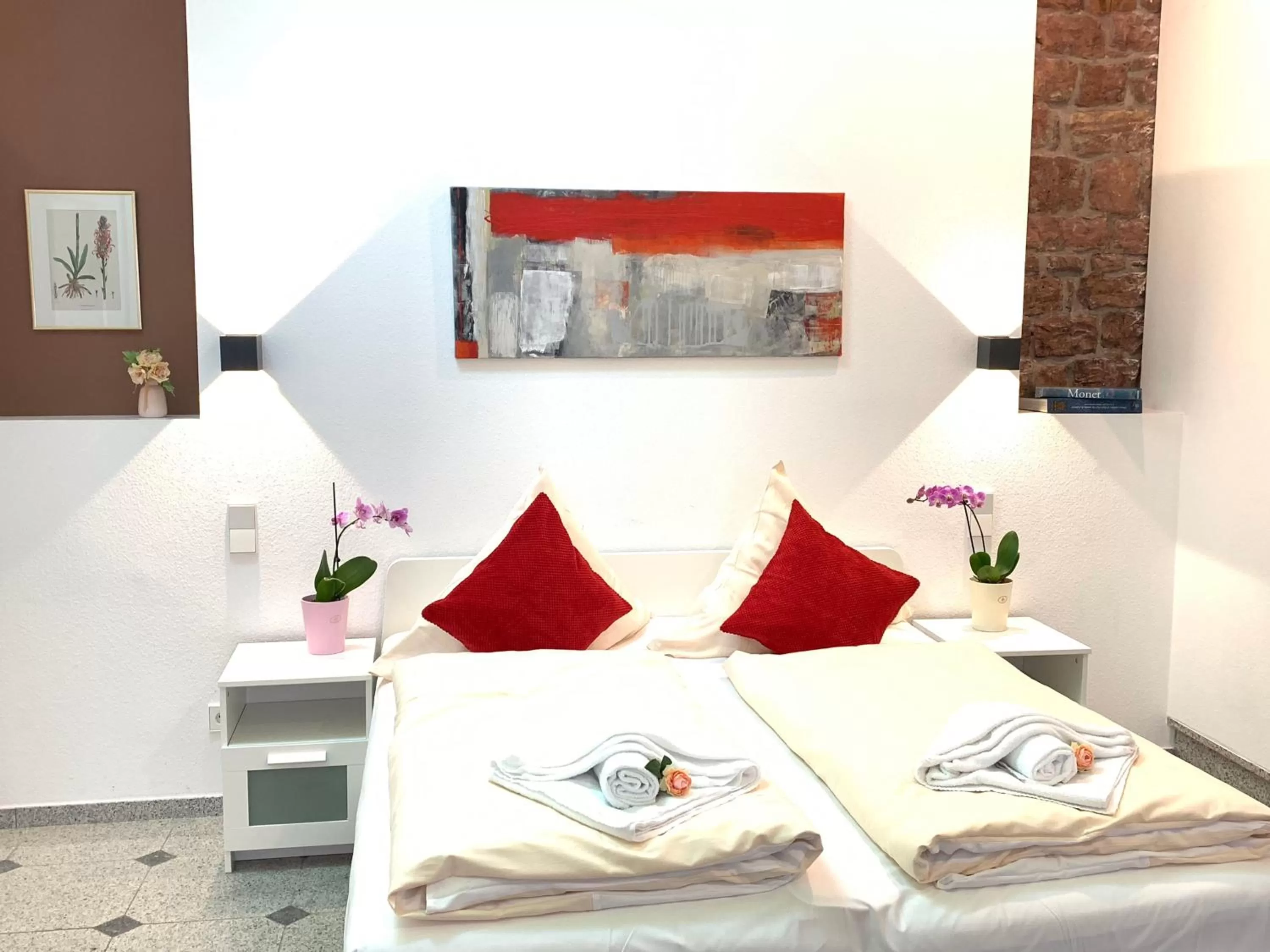 Bed in Hotel B54 Heidelberg City