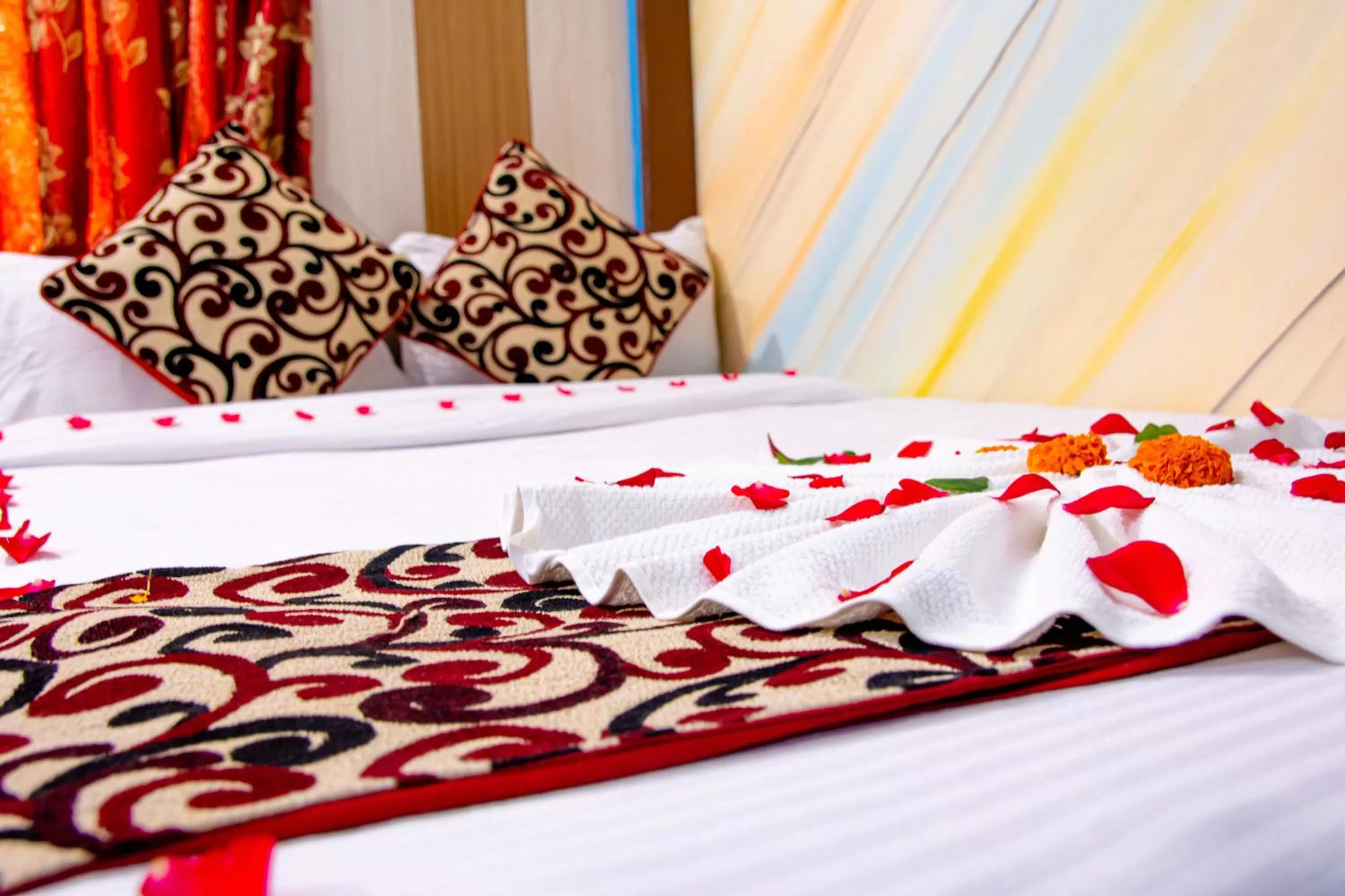 Bed in Hotel Middle Point Pvt Ltd