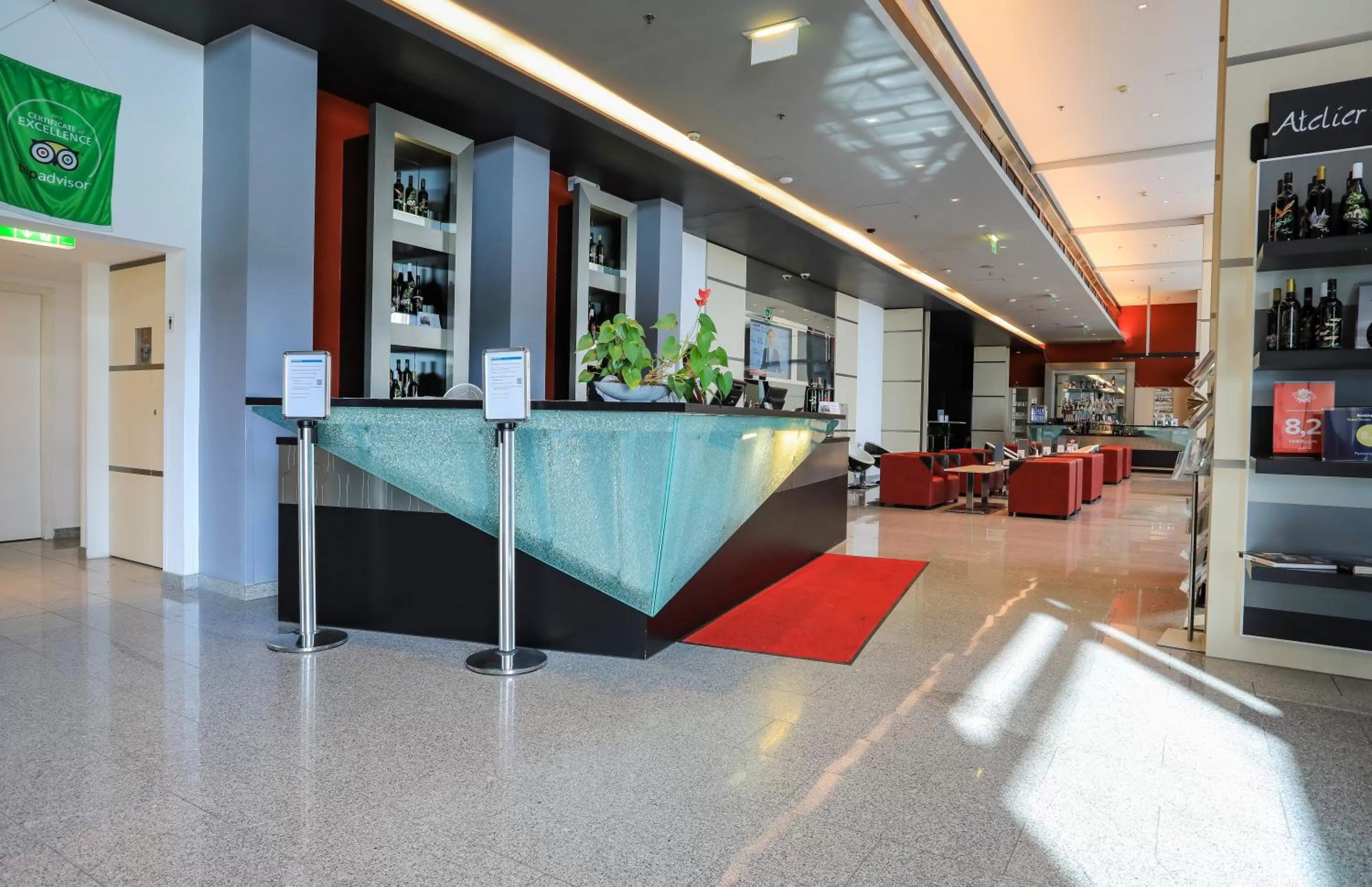 Lobby or reception in Pannonia Tower
