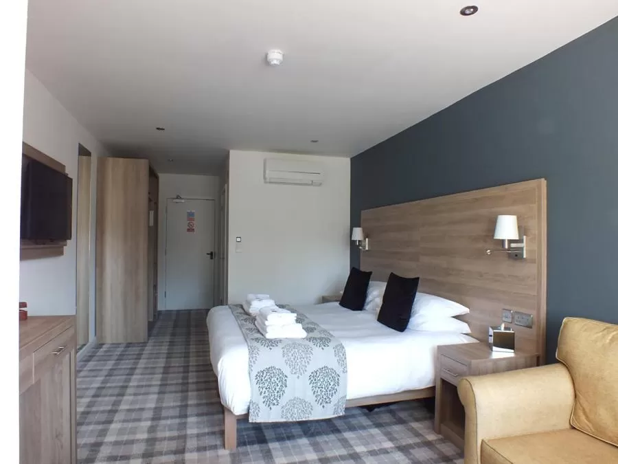 Bed in The Piebald Inn