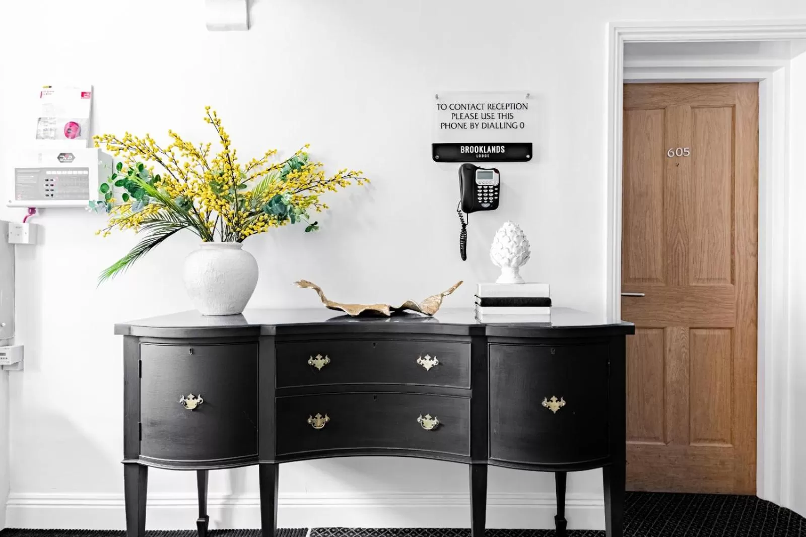 Facade/entrance in Brooklands Lodge