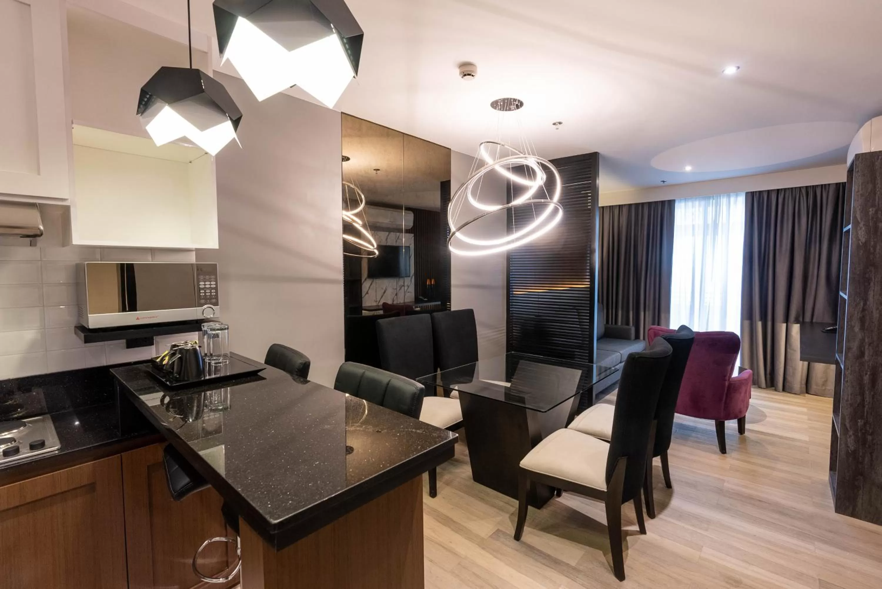 Kitchen or kitchenette in Coro Hotel